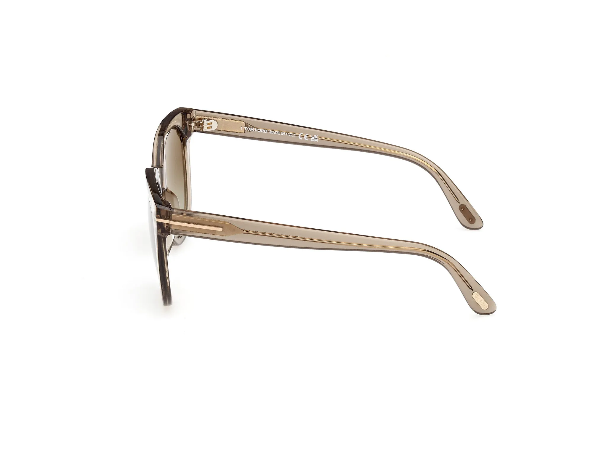 TOM FORD FT1109 MOIRA 45G Occhiali da sole Acetato Marrone Marrone Farfalla Normale Sfumato - immagine 3