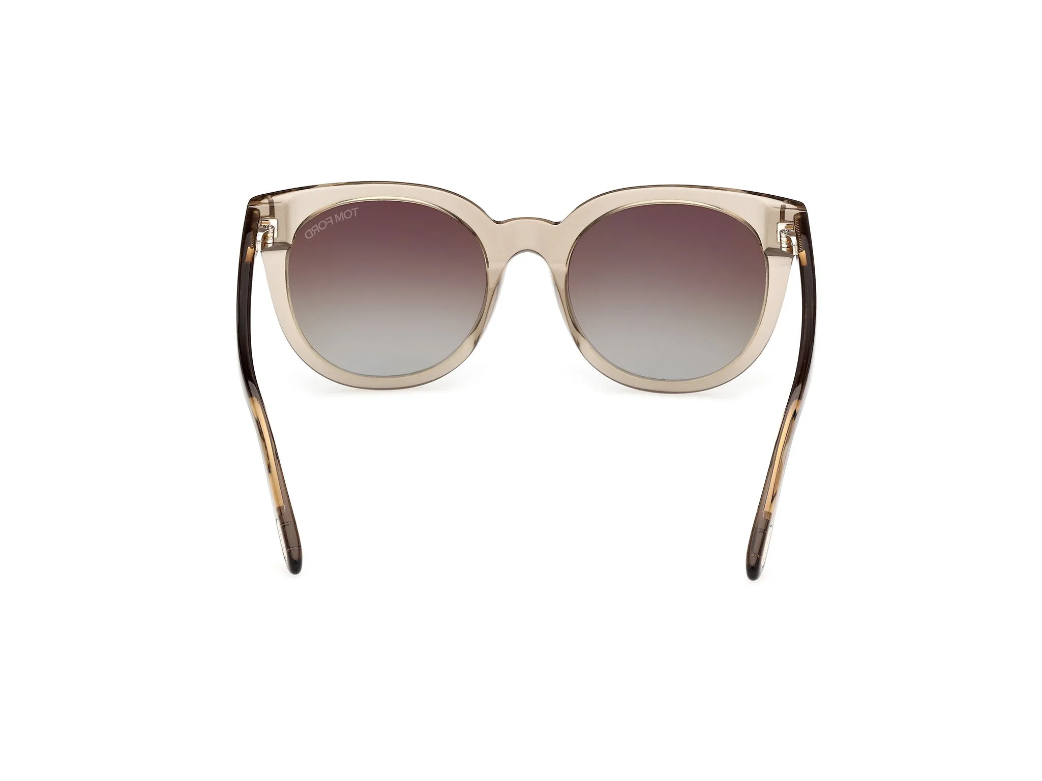 TOM FORD FT1109 MOIRA 45G Occhiali da sole Acetato Marrone Marrone Farfalla Normale Sfumato - immagine 4