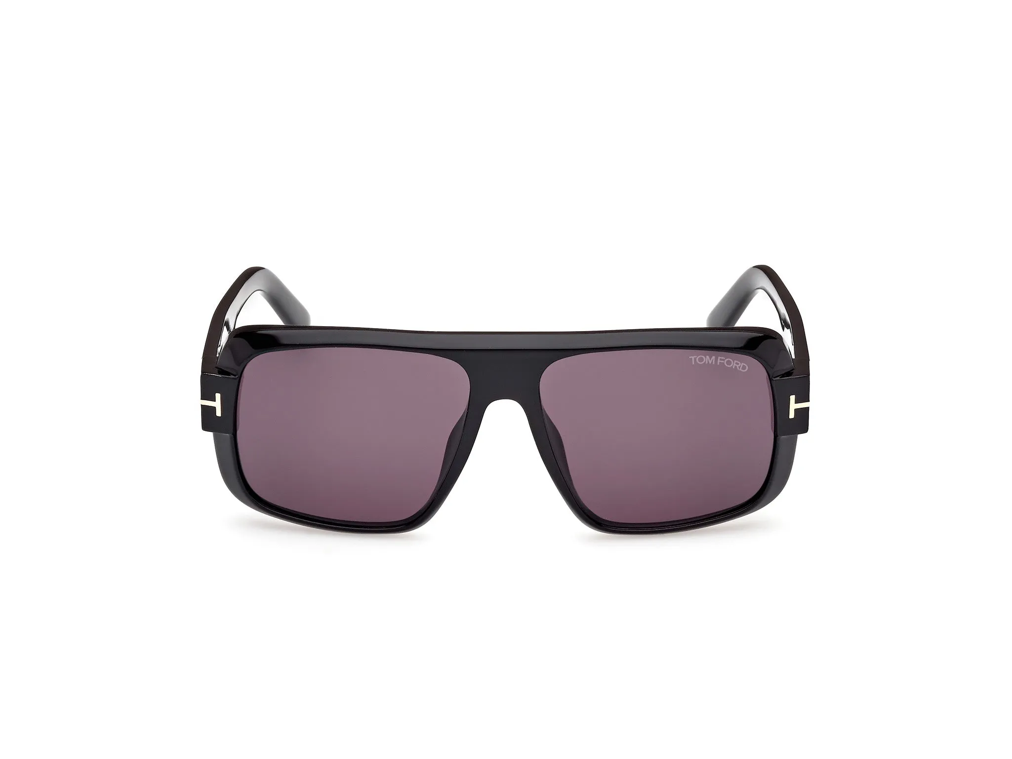 TOM FORD FT1101 TURNER 01A Occhiali da sole Acetato Nero Grigio Squadrata Normale - immagine 2