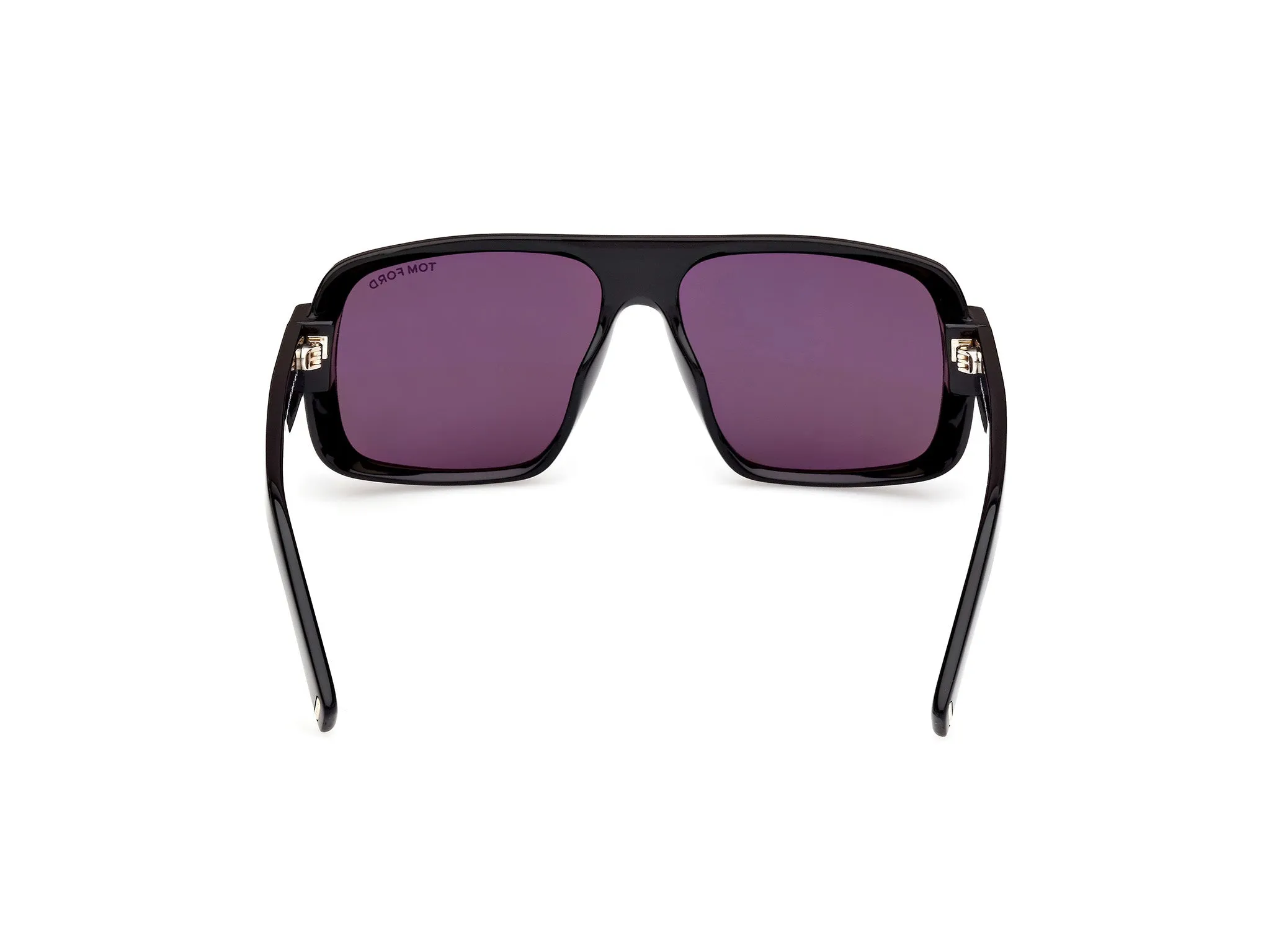 TOM FORD FT1101 TURNER 01A Occhiali da sole Acetato Nero Grigio Squadrata Normale - immagine 4