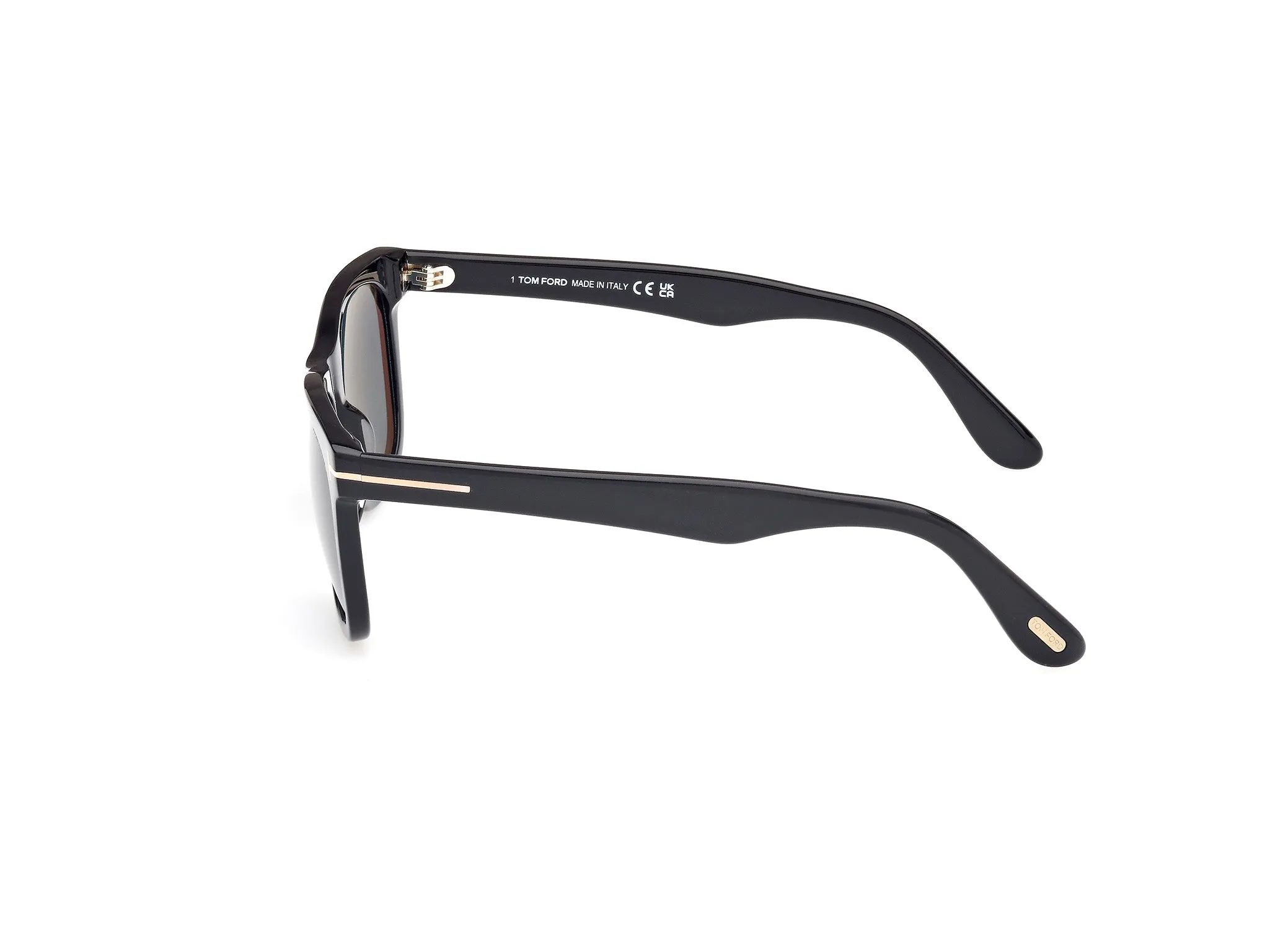 TOM FORD FT1099 KEVYN 01N Occhiali da sole Acetato Nero Verde Squadrata Normale - immagine 3