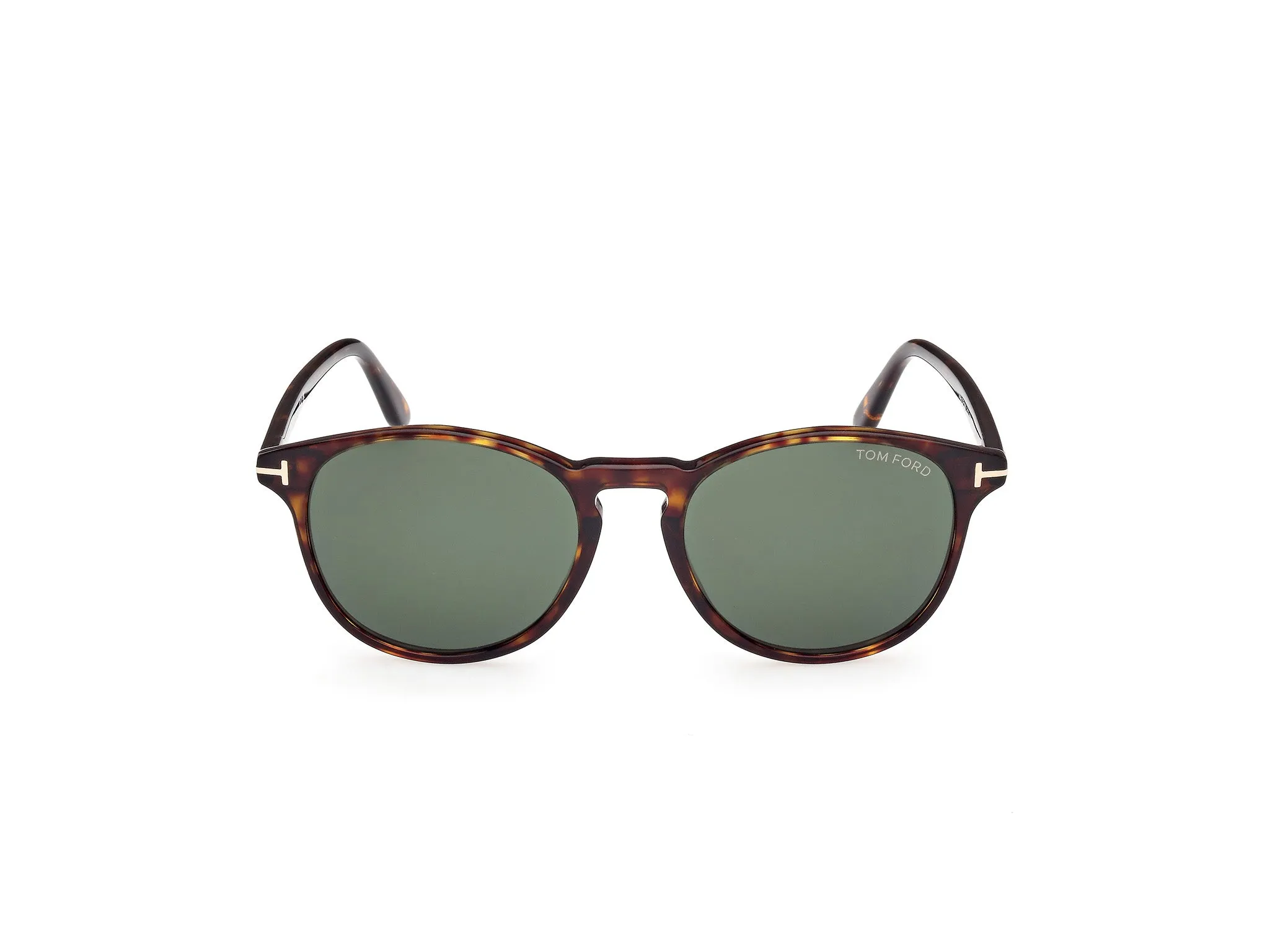 TOM FORD FT1097 LEWIS 52N Occhiali da sole Acetato Havana Verde Rotonda Normale - immagine 2