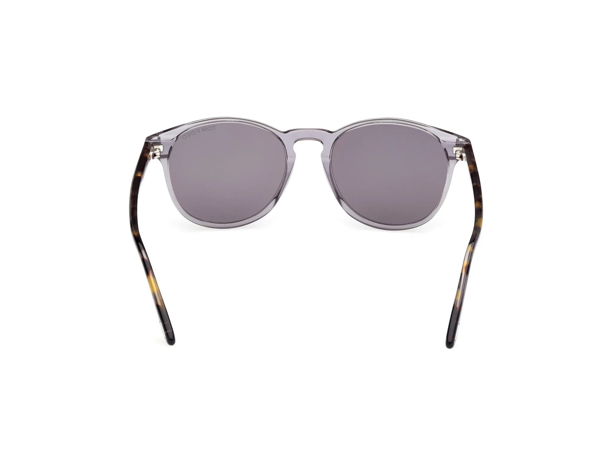 TOM FORD FT1097 LEWIS 20C Occhiali da sole Acetato Grigio Grigio Rotonda Normale Specchiato - immagine 4