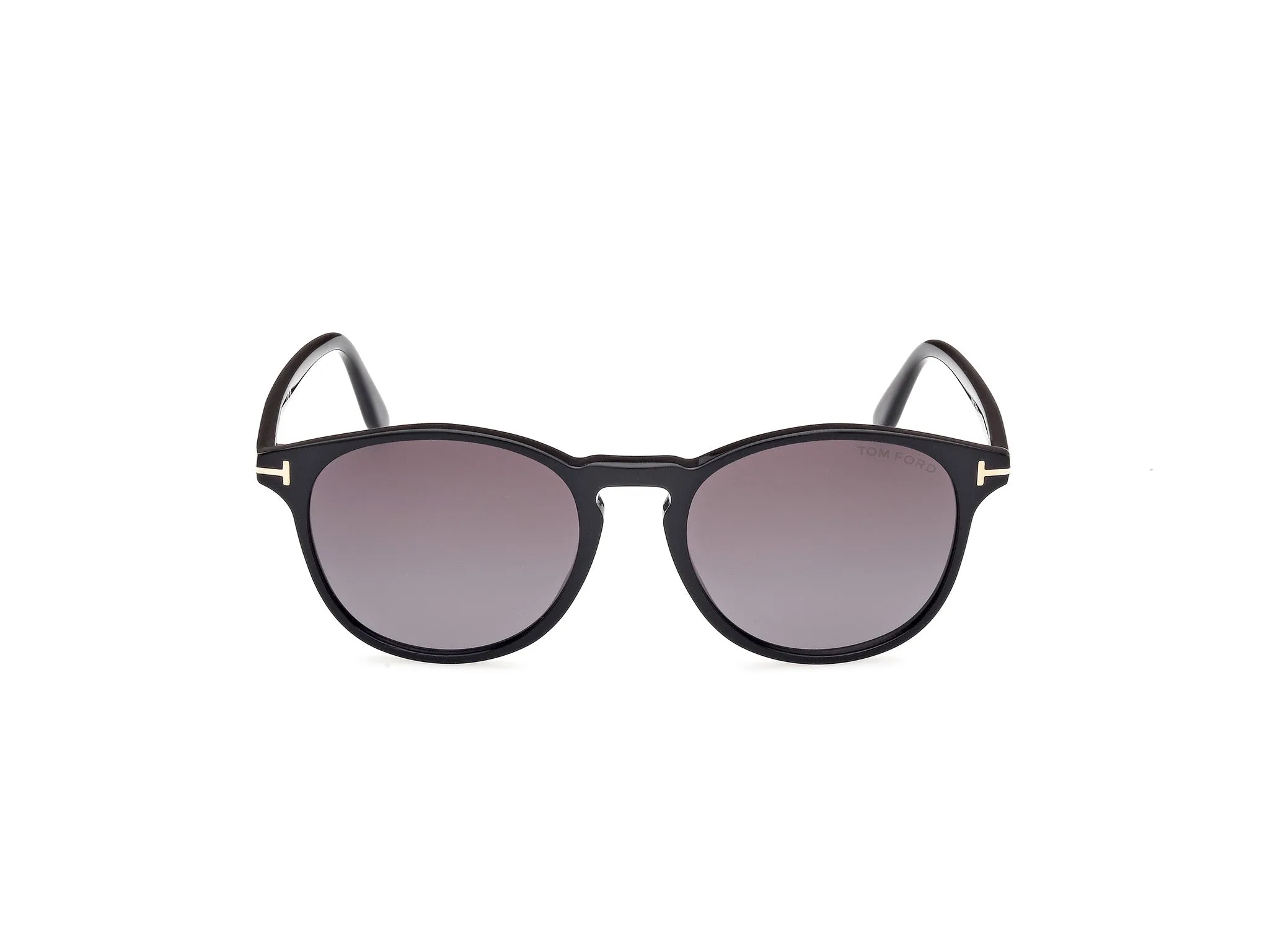 TOM FORD FT1097 LEWIS 01B Occhiali da sole Acetato Nero Grigio Rotonda Normale Sfumato - immagine 2