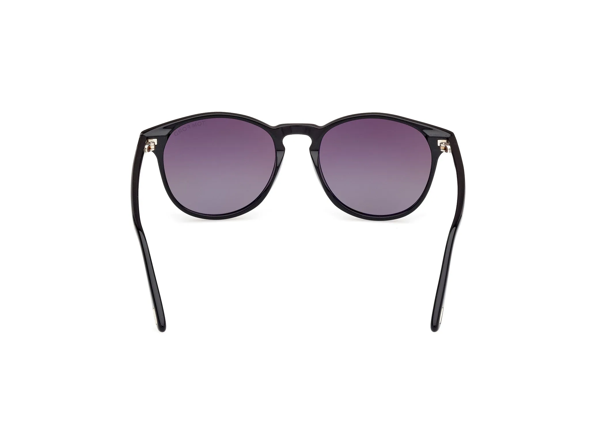 TOM FORD FT1097 LEWIS 01B Occhiali da sole Acetato Nero Grigio Rotonda Normale Sfumato - immagine 4