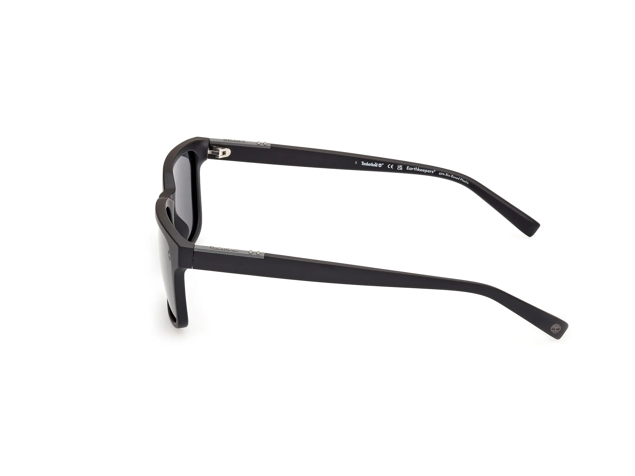 Timberland TB00008 02D Occhiali da sole Iniettato Nero Fumo Squadrata Polarizzata - immagine 3