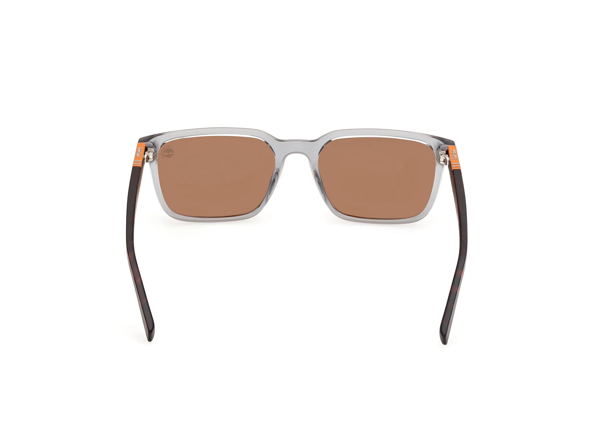 Timberland TB00008 20H Occhiali da sole Iniettato Grigio Marrone Squadrata Polarizzata - immagine 4