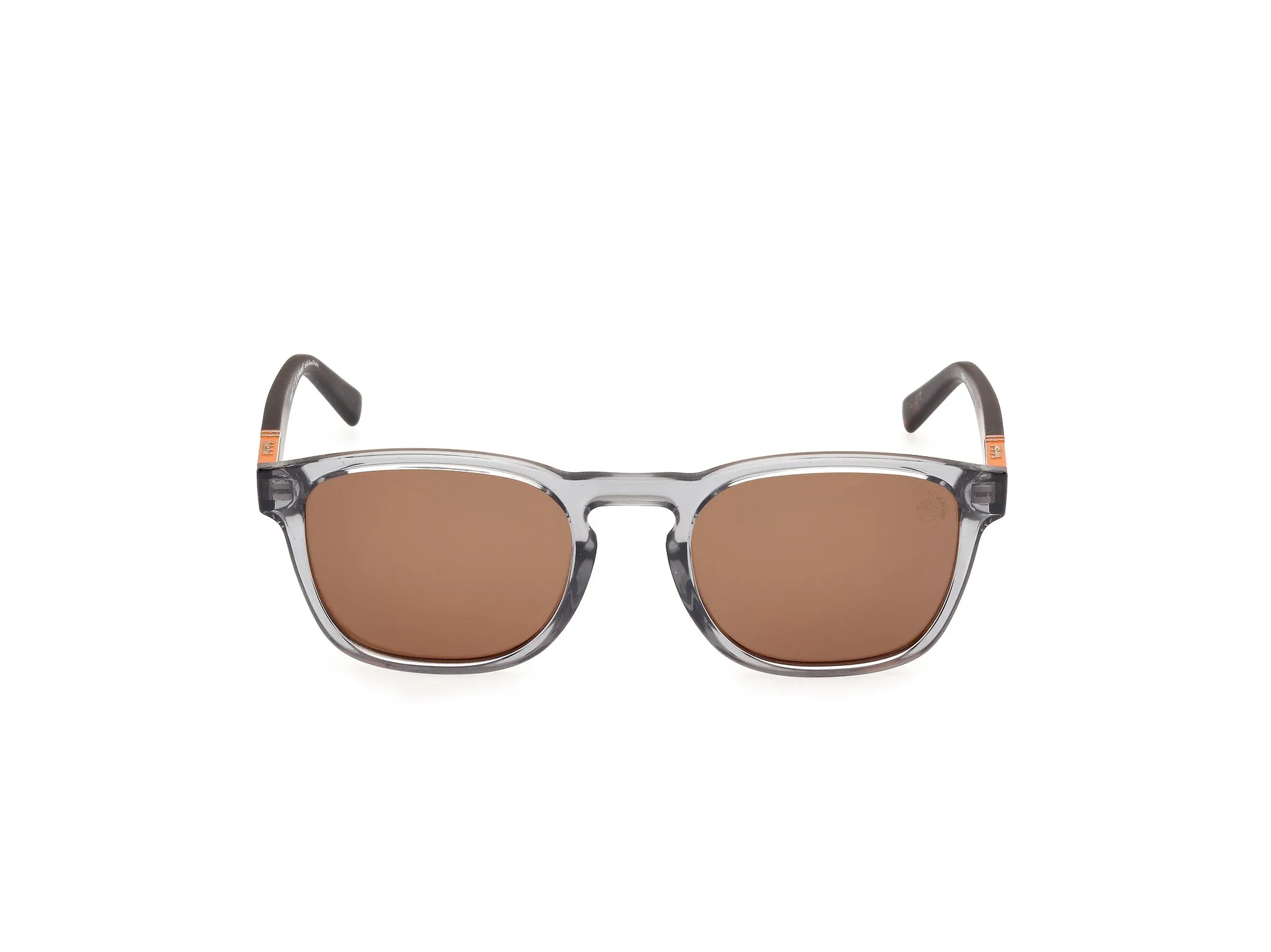 Timberland TB00007 20H Occhiali da sole Iniettato Grigio Marrone Rotonda Polarizzata - immagine 2