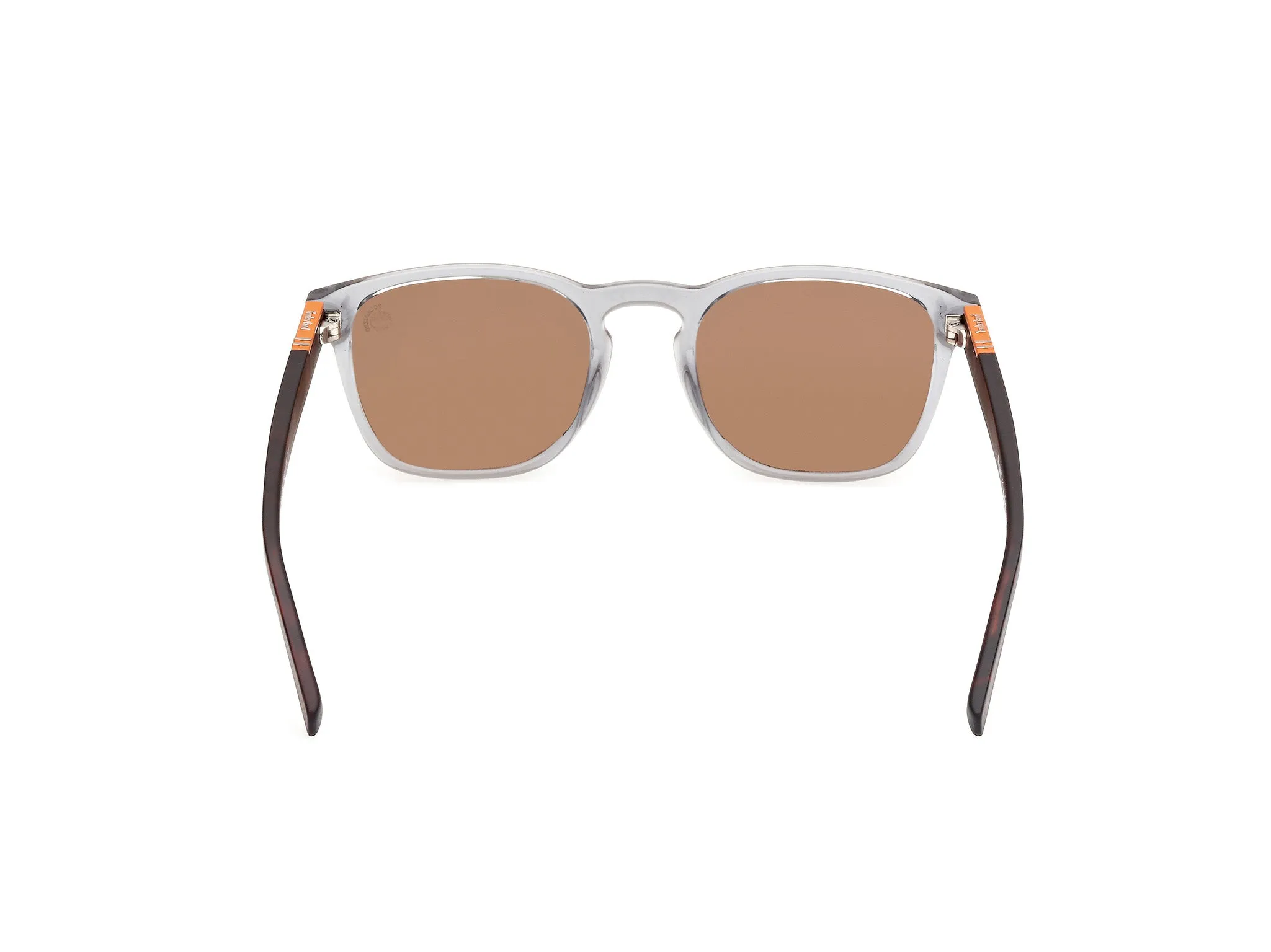 Timberland TB00007 20H Occhiali da sole Iniettato Grigio Marrone Rotonda Polarizzata - immagine 4