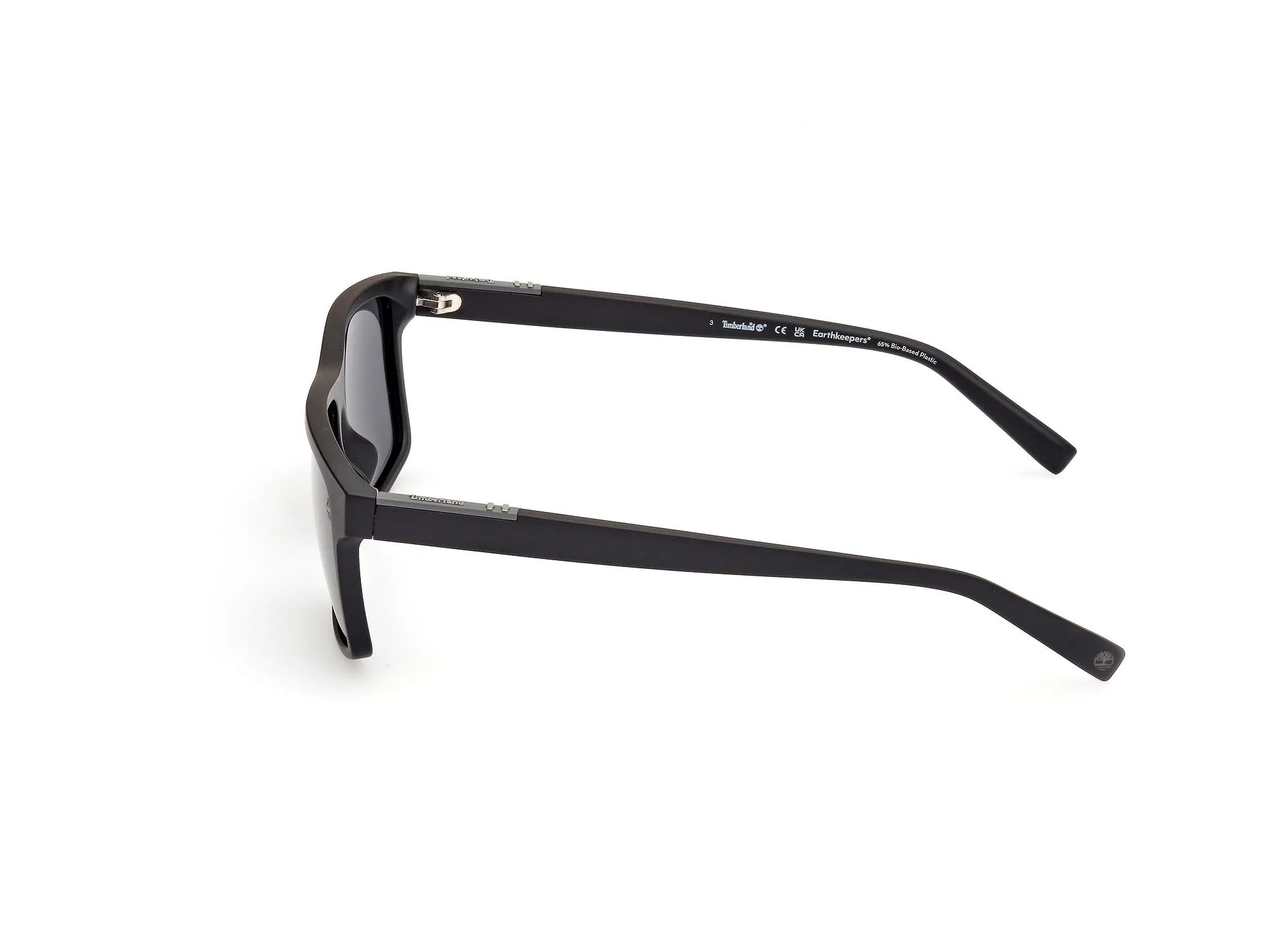Timberland TB00006 02D Occhiali da sole Iniettato Nero Fumo Squadrata Polarizzata - immagine 3