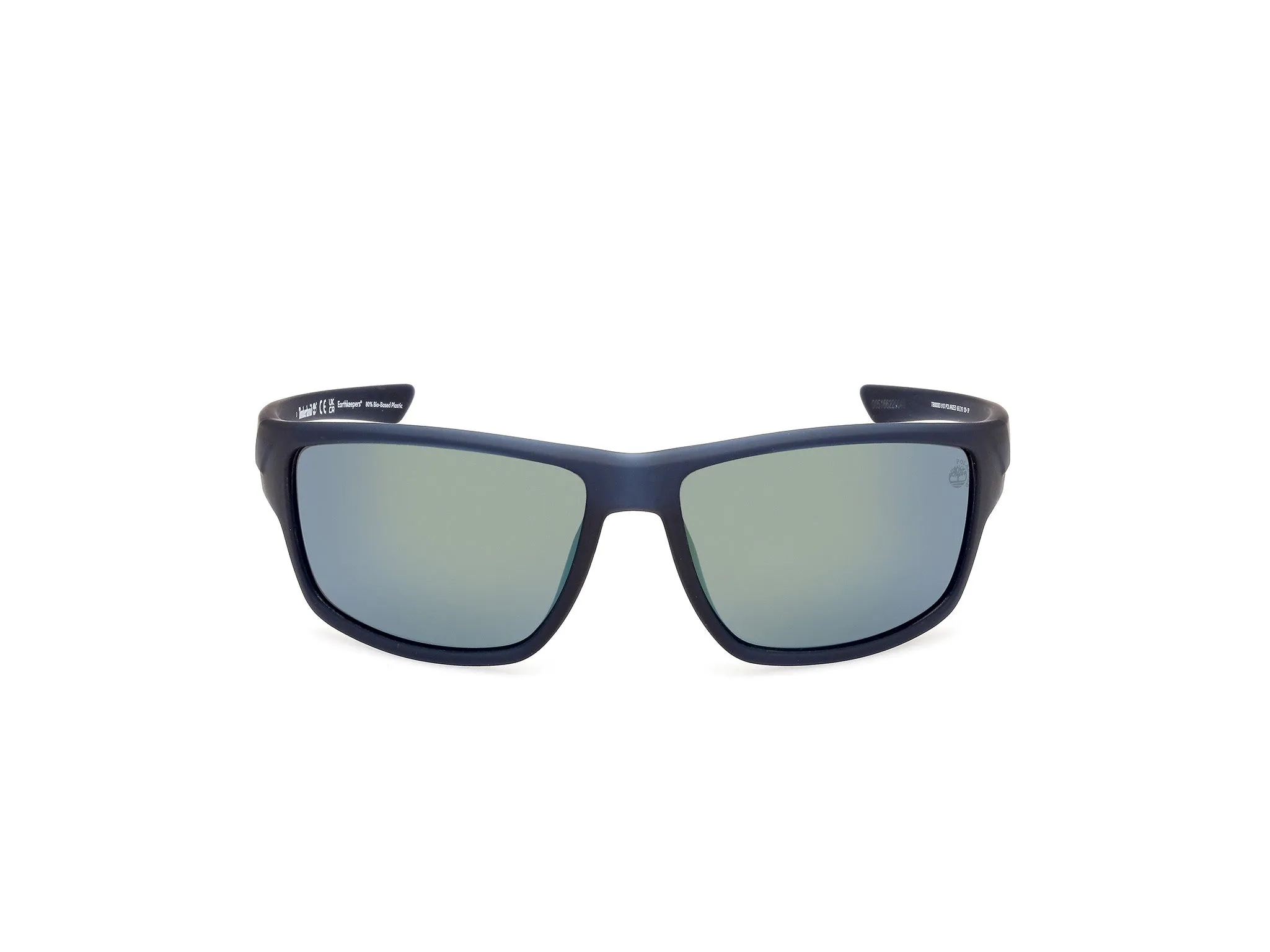 Timberland TB00003 91D Occhiali da sole Iniettato Blu Fumo Squadrata Polarizzata - immagine 2