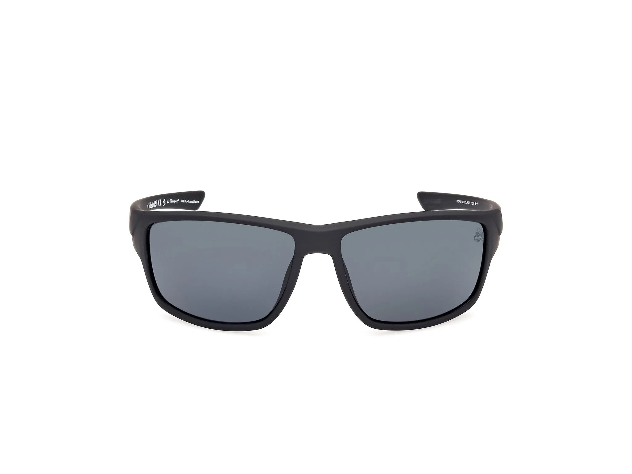 Timberland TB00003 02D Occhiali da sole Iniettato Nero Fumo Squadrata Polarizzata - immagine 2