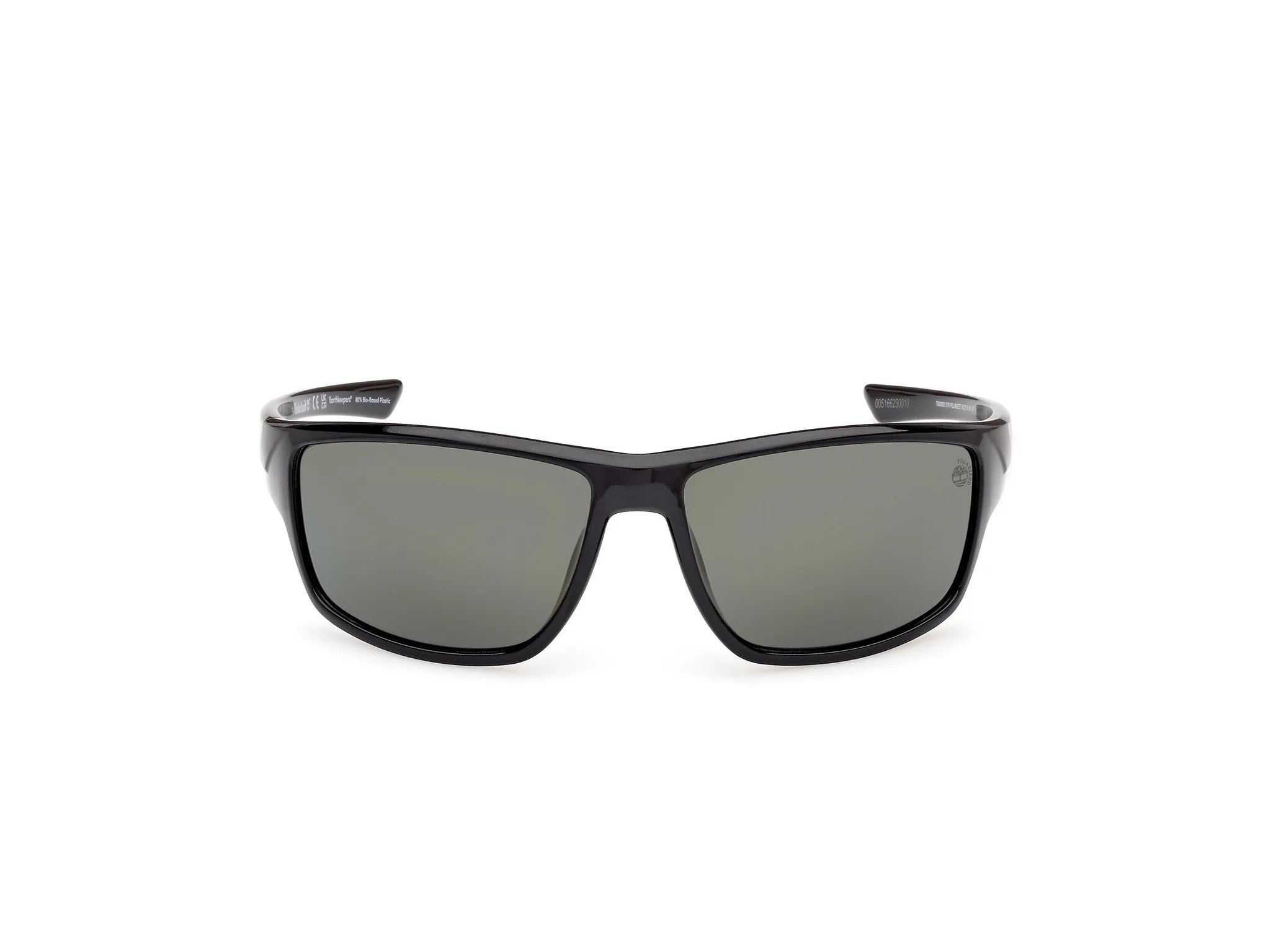 Timberland TB00003 01R Occhiali da sole Iniettato Nero Verde Squadrata Polarizzata - immagine 2