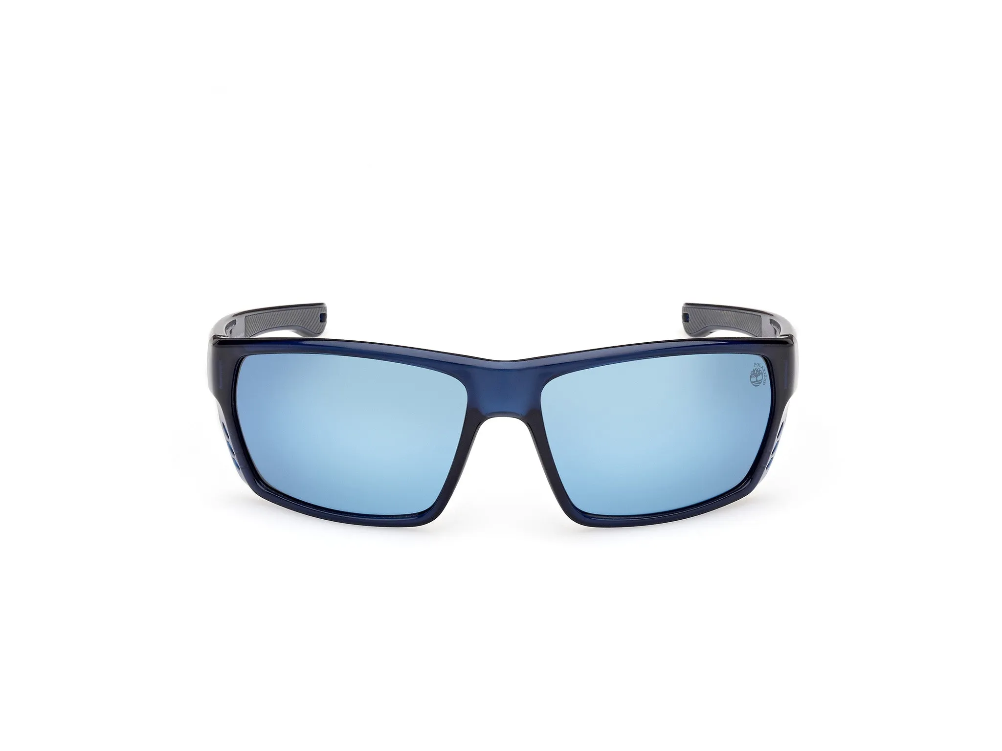 Timberland TB00002 90D Occhiali da sole Iniettato Blu Fumo Squadrata Polarizzata - immagine 2