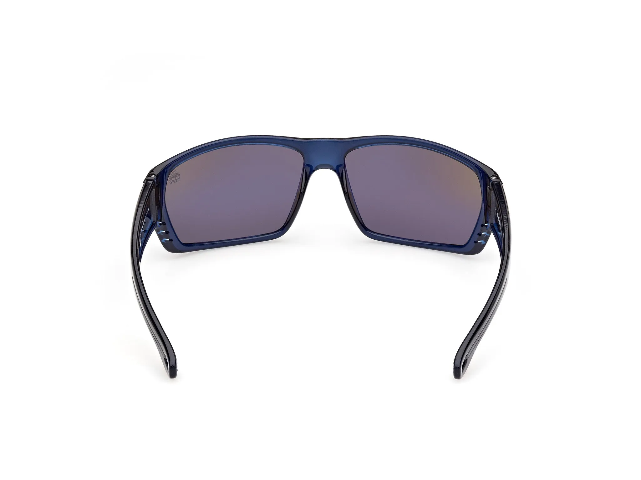 Timberland TB00002 90D Occhiali da sole Iniettato Blu Fumo Squadrata Polarizzata - immagine 4