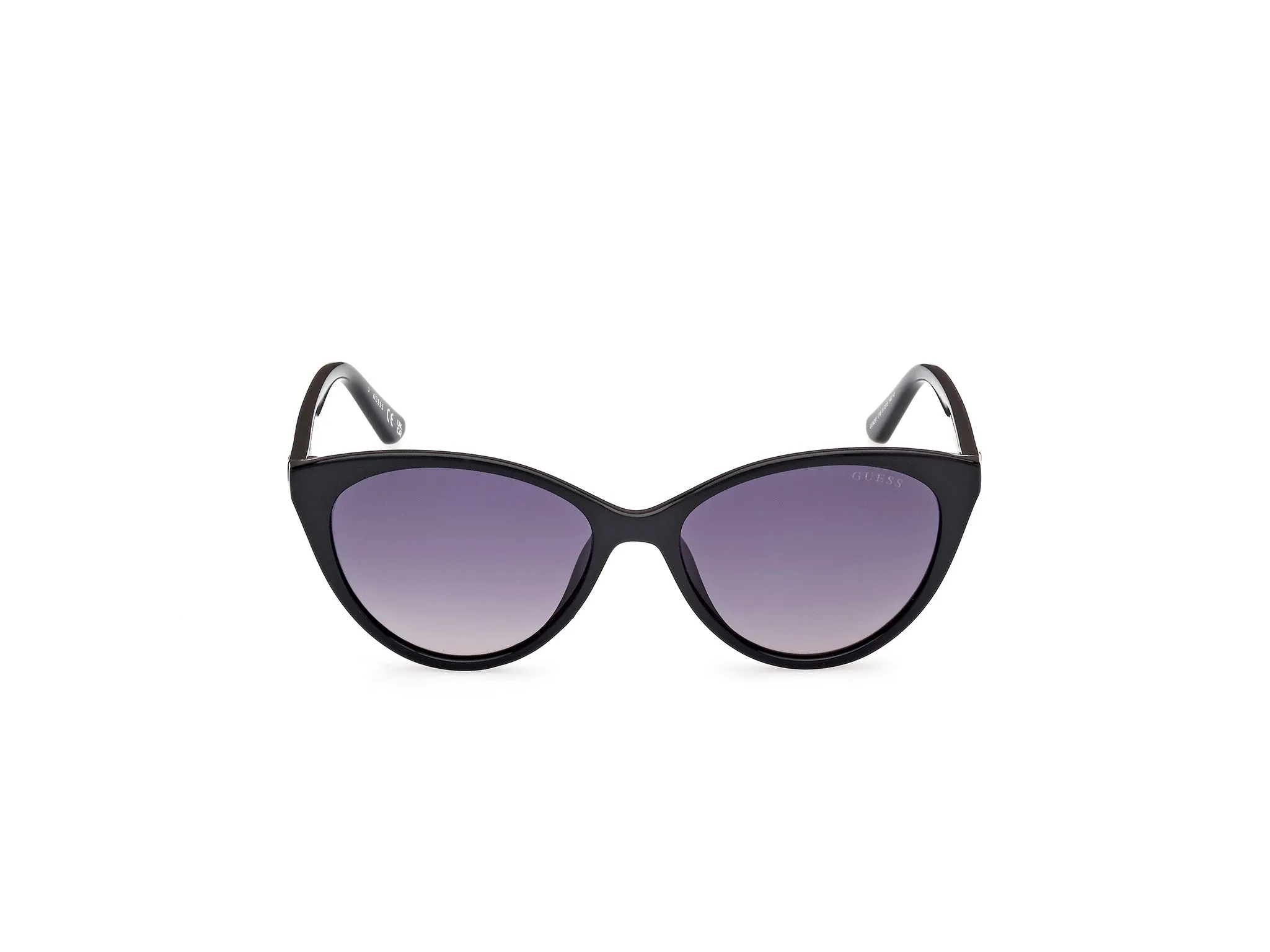 Guess GU8291 01B Occhiali da sole Iniettato Nero Fumo Cat Eye Normale Sfumato - immagine 2
