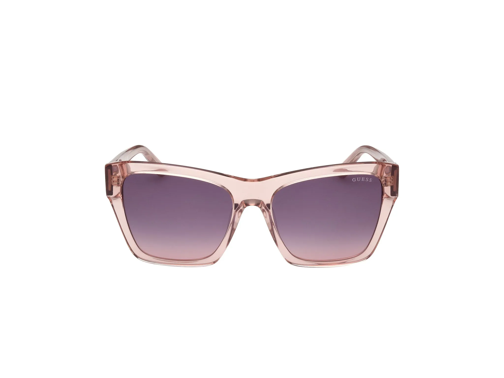 Guess GU00113 57Z Occhiali da sole Acetato Beige Viola Squadrata Normale Sfumato - immagine 2