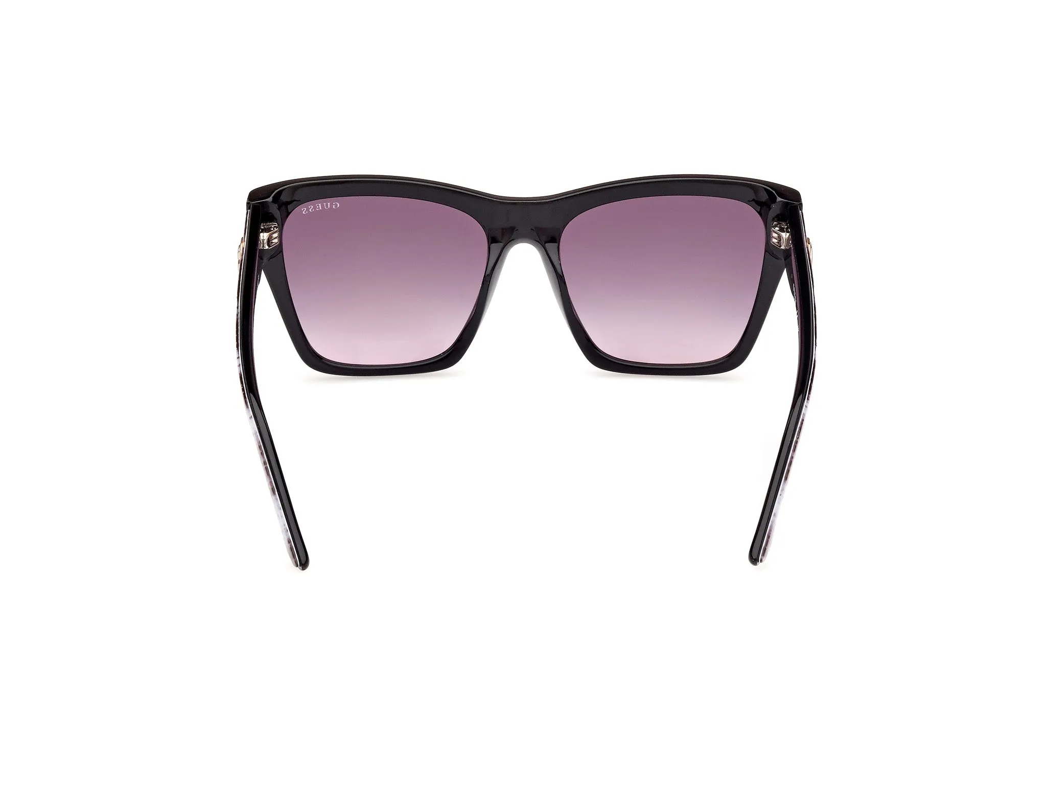 Guess GU00113 01B Occhiali da sole Acetato Nero Fumo Squadrata Normale Sfumato - immagine 4