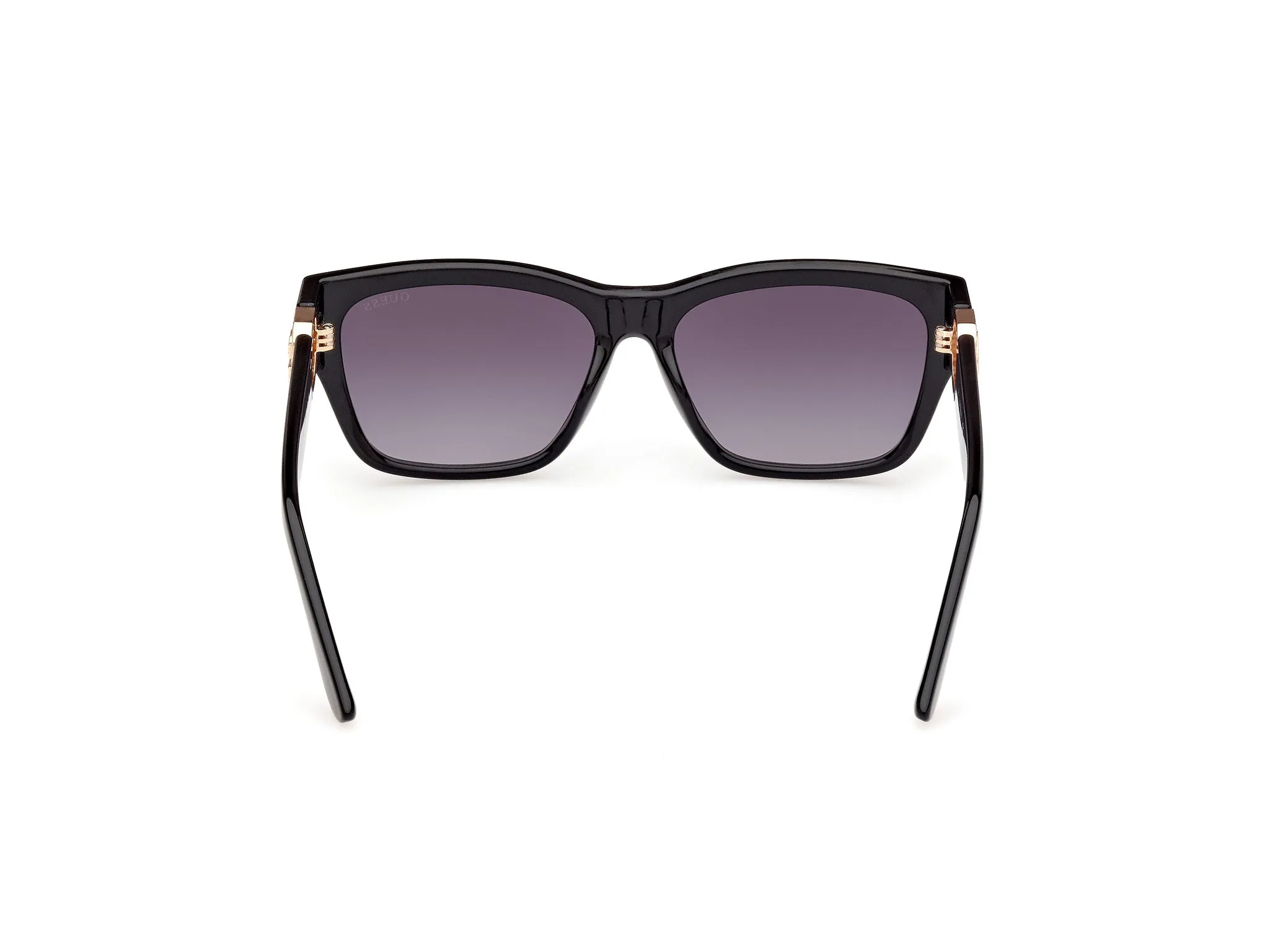 Guess GU00105 01B Occhiali da sole Iniettato Nero Grigio Squadrata Normale Sfumato - immagine 4