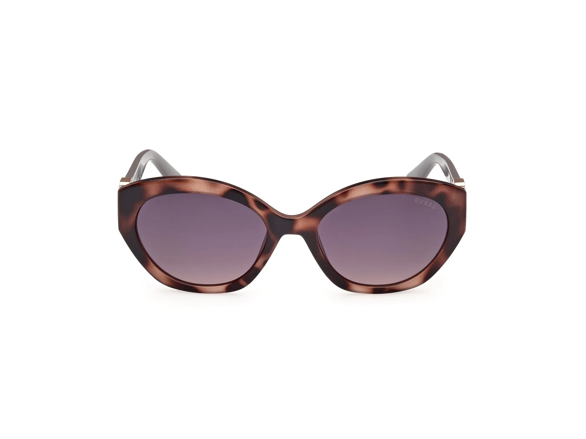 Guess GU00104 55B Occhiali da sole Iniettato Havana Grigio Rotonda Normale Sfumato - immagine 2