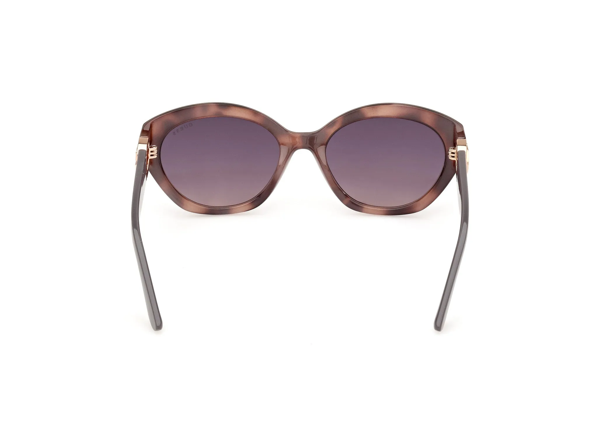Guess GU00104 55B Occhiali da sole Iniettato Havana Grigio Rotonda Normale Sfumato - immagine 4