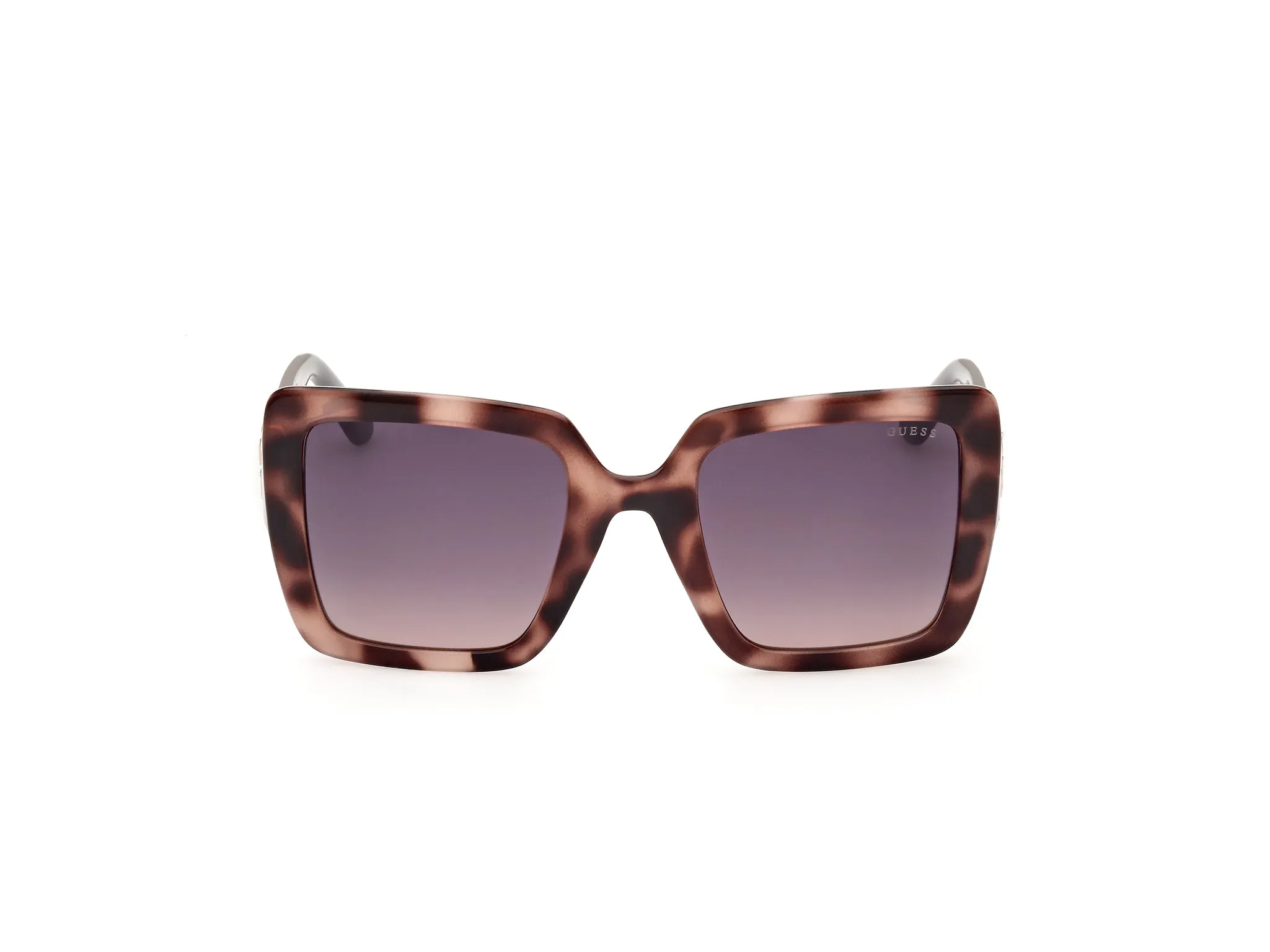 Guess GU00103 55B Occhiali da sole Iniettato Havana Fumo Squadrata Normale Sfumato - immagine 2
