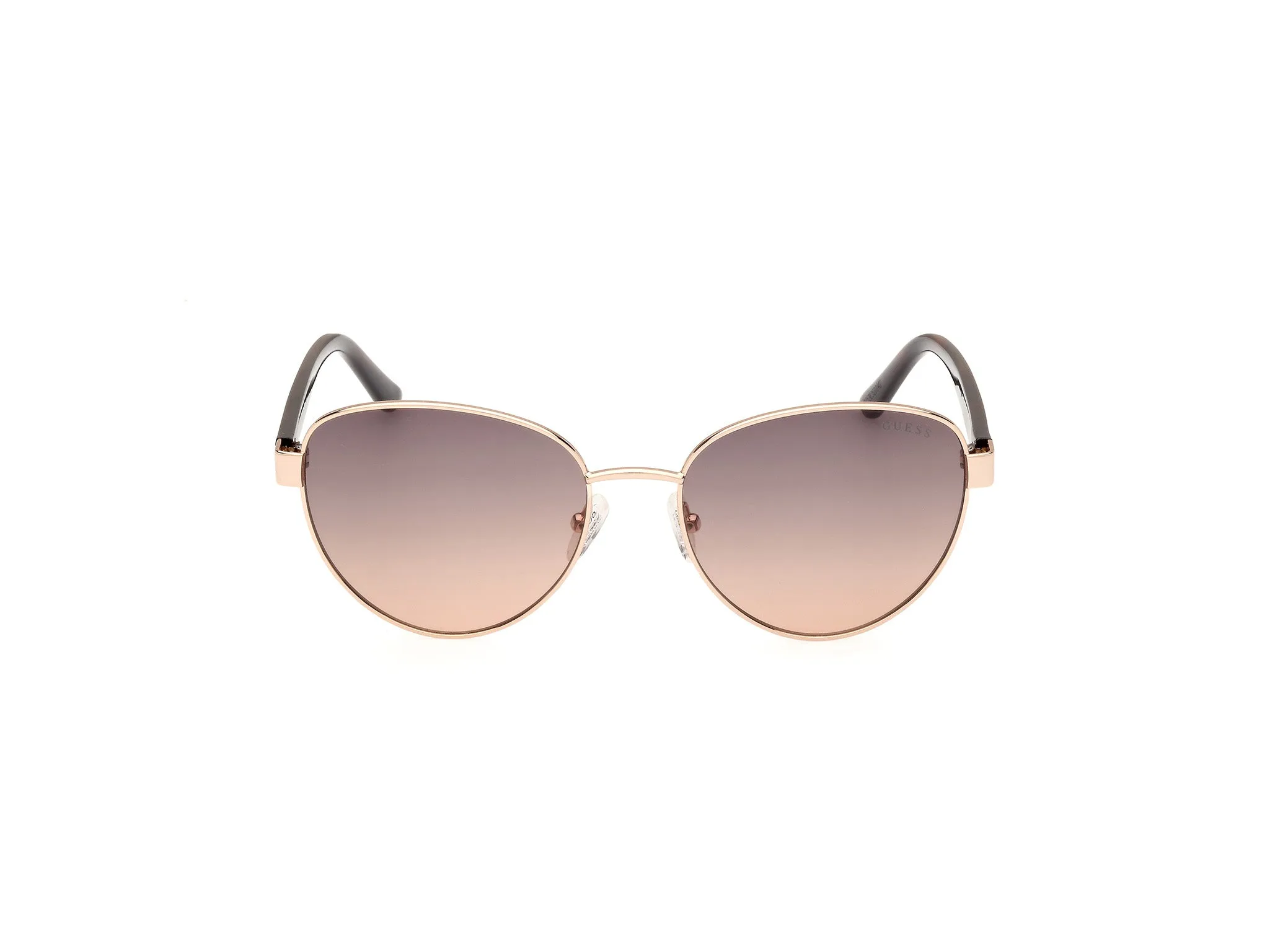 Guess GU00101 32F Occhiali da sole Metallo Oro Marrone Rotonda Normale - immagine 2