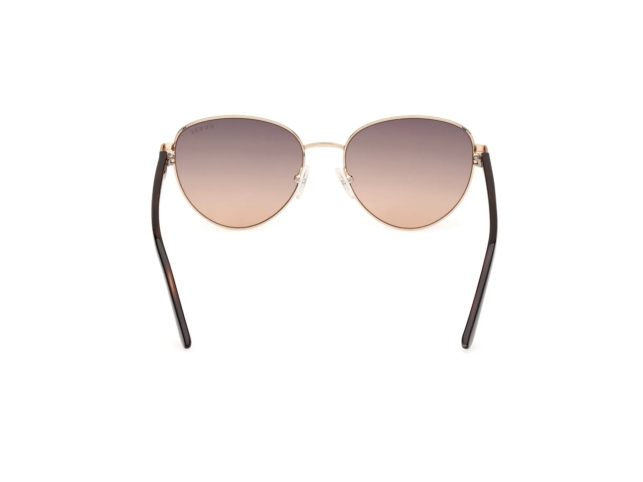 Guess GU00101 32F Occhiali da sole Metallo Oro Marrone Rotonda Normale - immagine 4