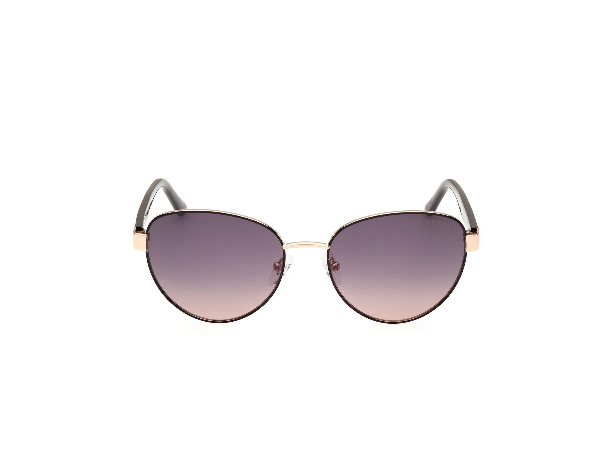 Guess GU00101 05B Occhiali da sole Metallo Nero Fumo Rotonda Normale - immagine 2