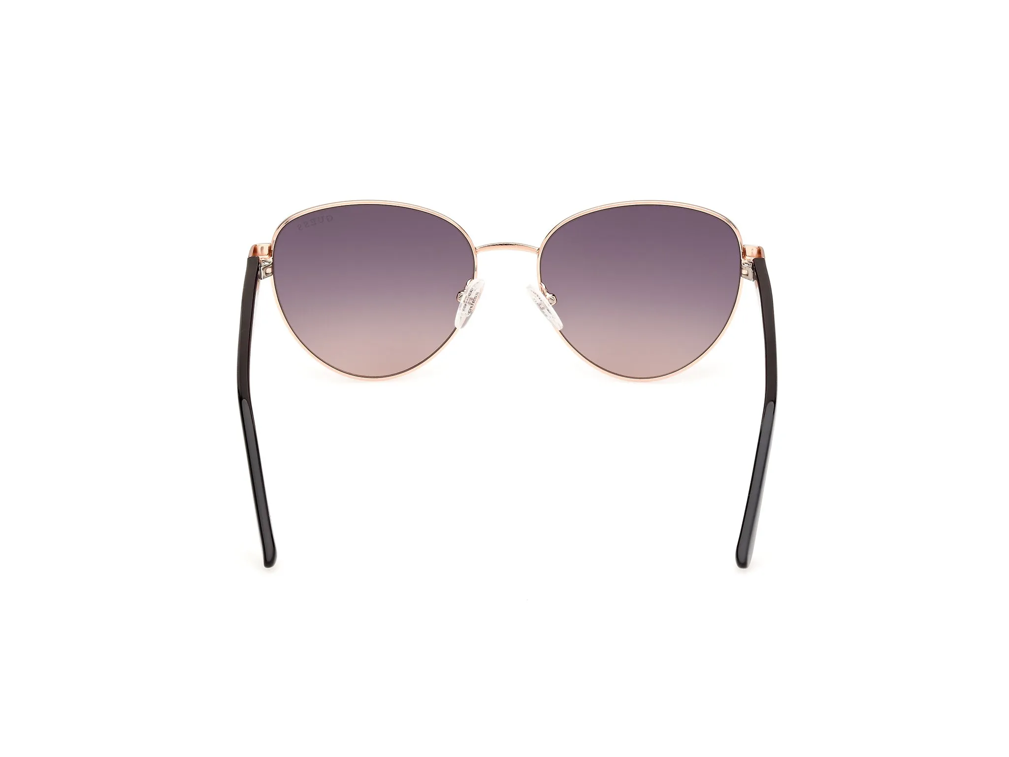 Guess GU00101 05B Occhiali da sole Metallo Nero Fumo Rotonda Normale - immagine 4