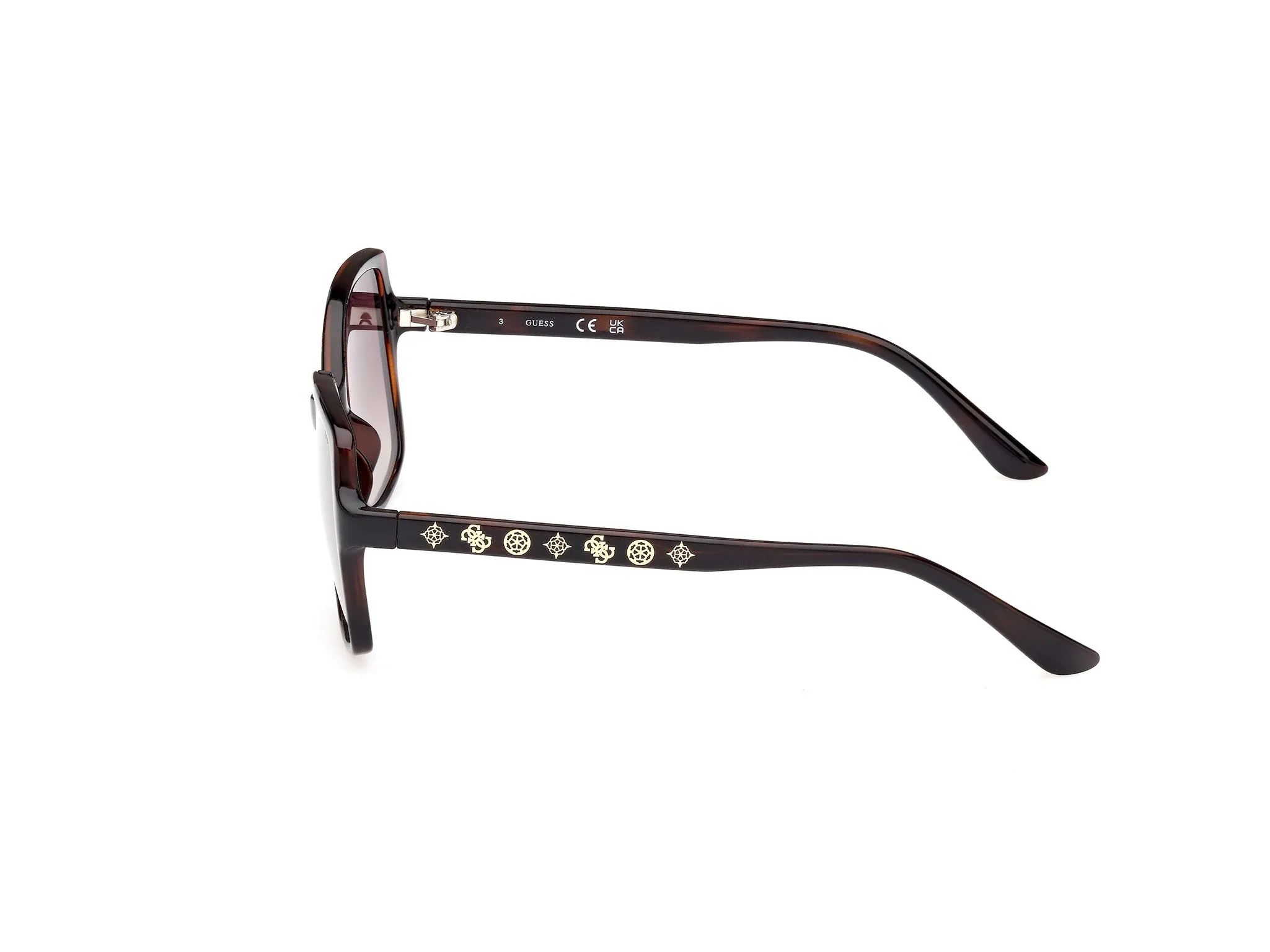 Guess GU00100 52F Occhiali da sole Iniettato Squadrata Normale Sfumato - immagine 3
