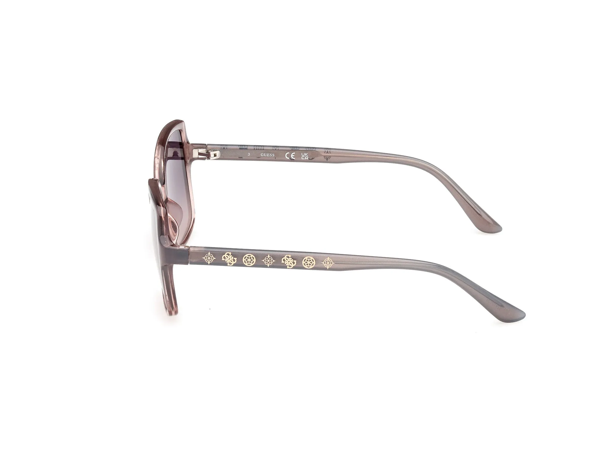 Guess GU00100 20B Occhiali da sole Iniettato Grigio Fumo Squadrata Normale Sfumato - immagine 3