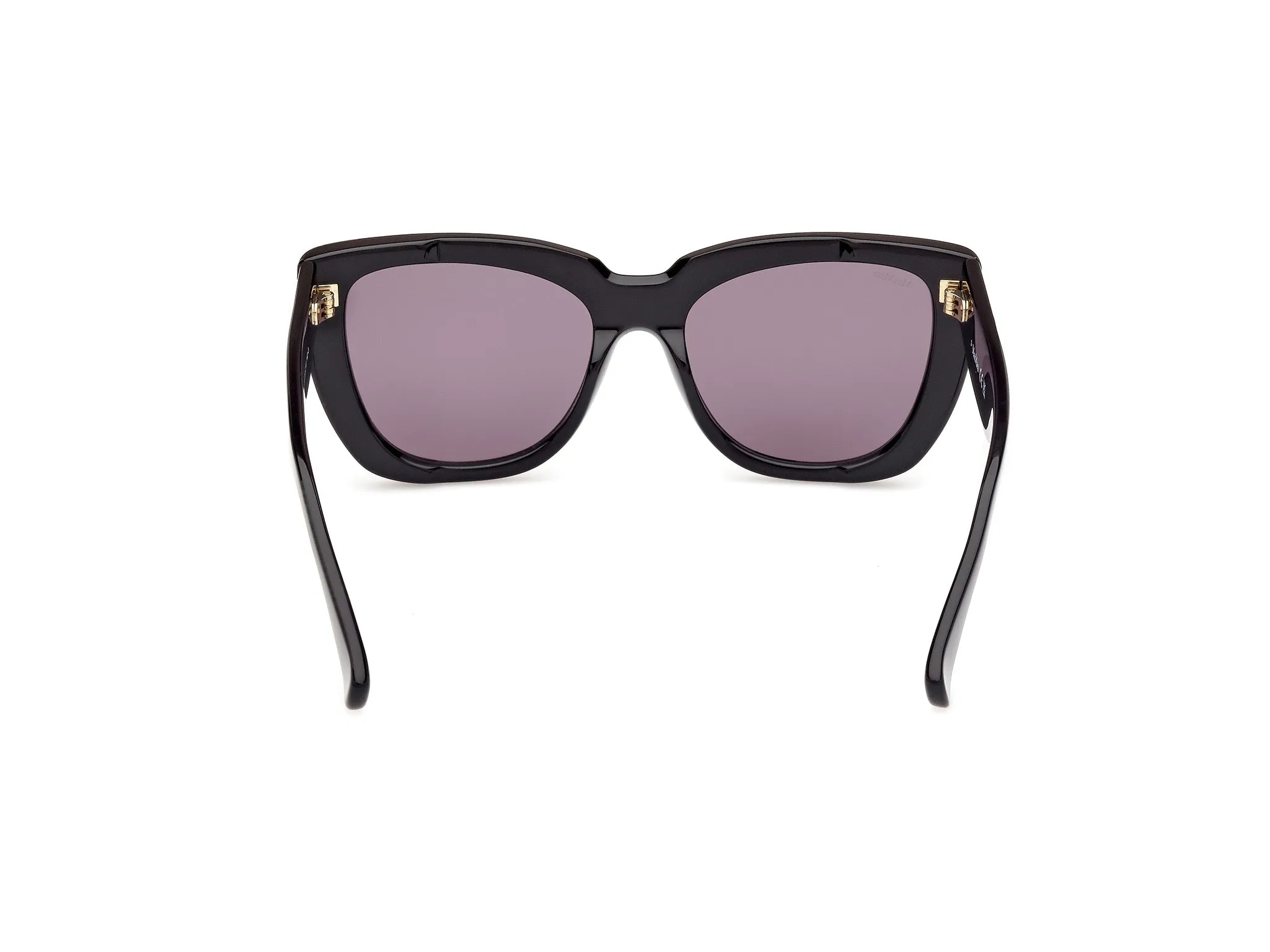 Max Mara MM0090 GLIMPSE4 01A Occhiali da sole Acetato Nero Fumo Cat Eye Normale - immagine 4