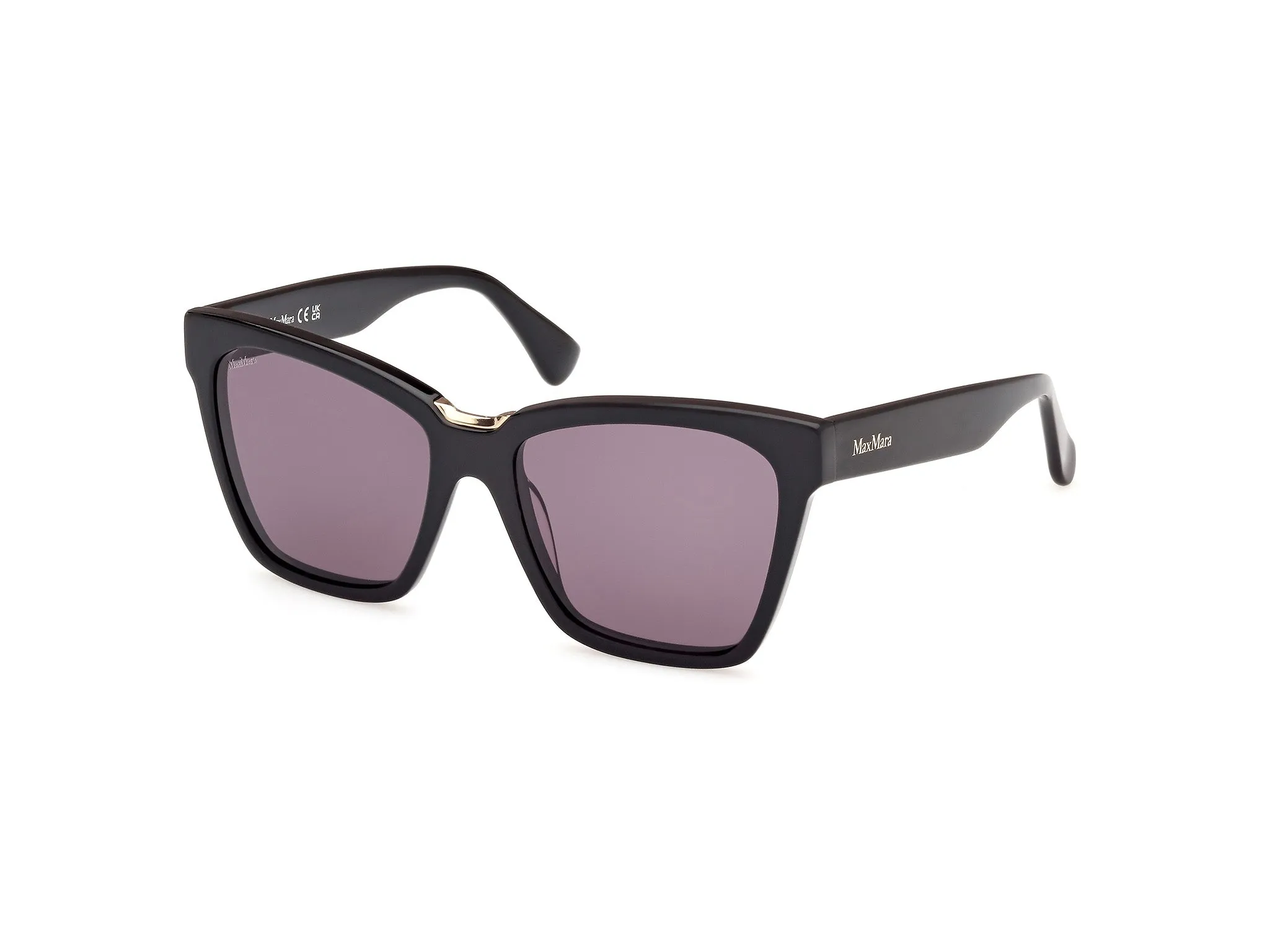 Max Mara MM0089 SPARK3 01A Occhiali da sole Acetato Nero Fumo Squadrata Normale - immagine 1