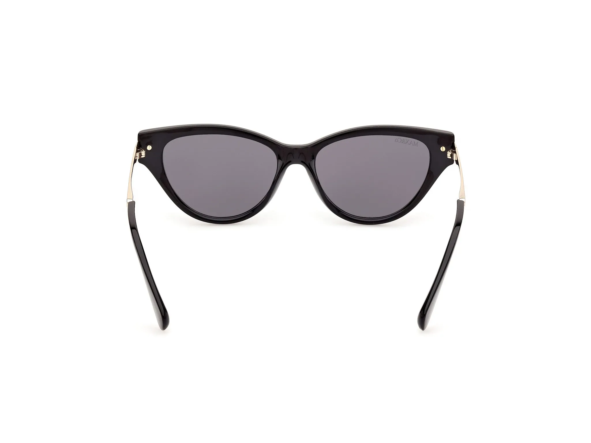 MAX&Co MO0101 01A Occhiali da sole Iniettato Nero Fumo Cat Eye Normale - immagine 4