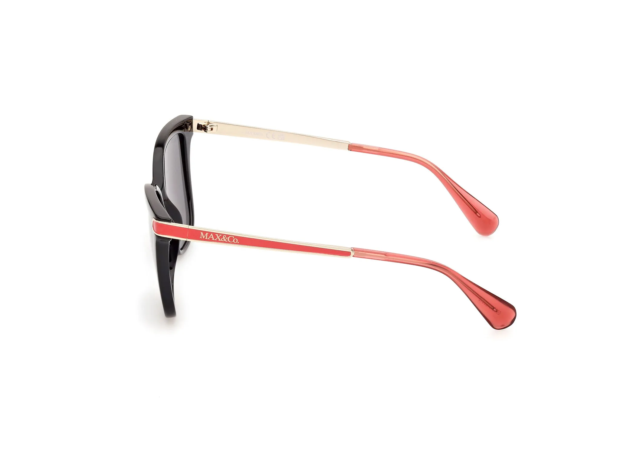 MAX&Co MO0100 01C Occhiali da sole Iniettato Nero Fumo Rotonda Normale - immagine 3