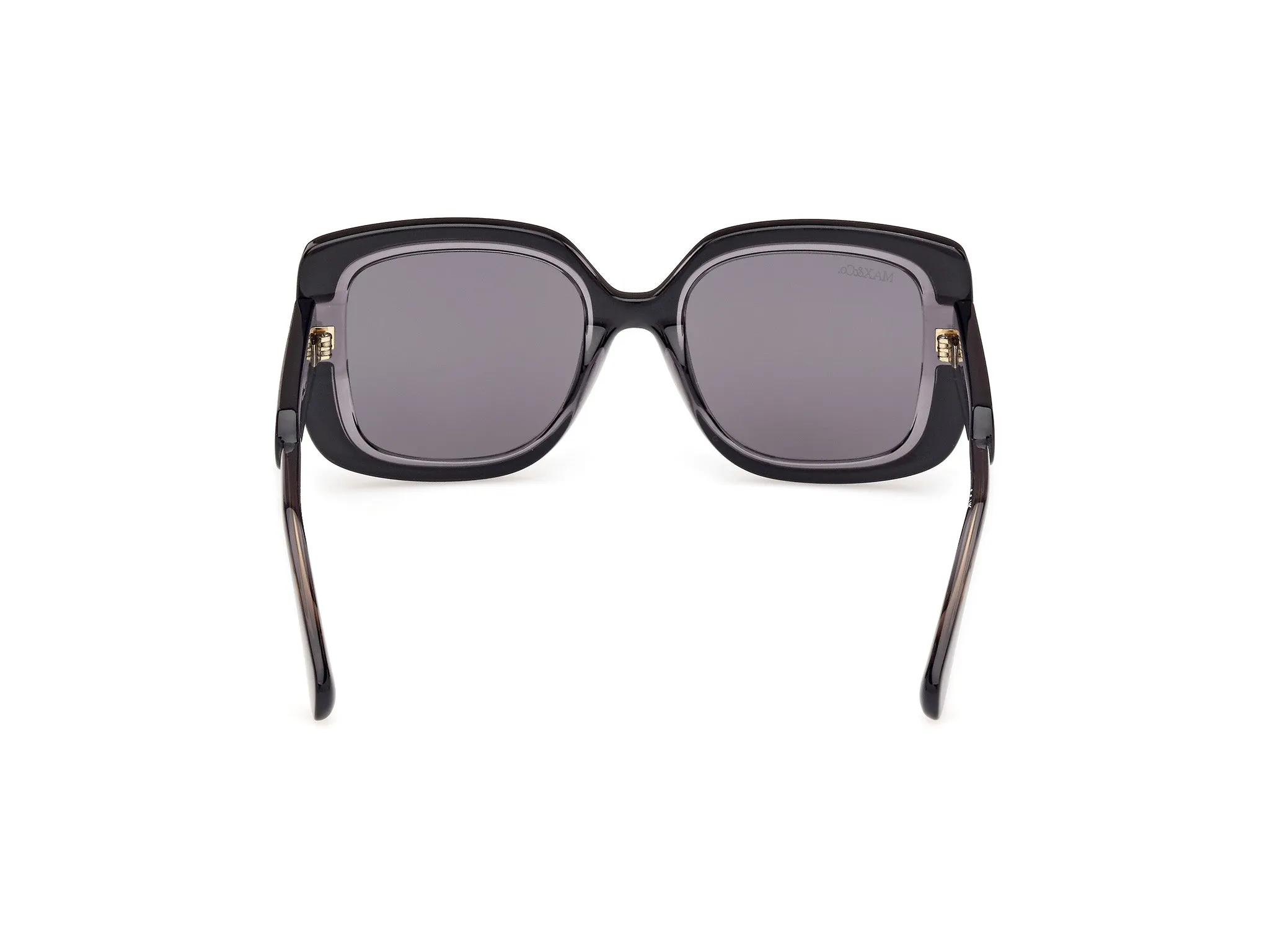 MAX&Co MO0096 01A Occhiali da sole Iniettato Nero Fumo Squadrata Normale - immagine 4