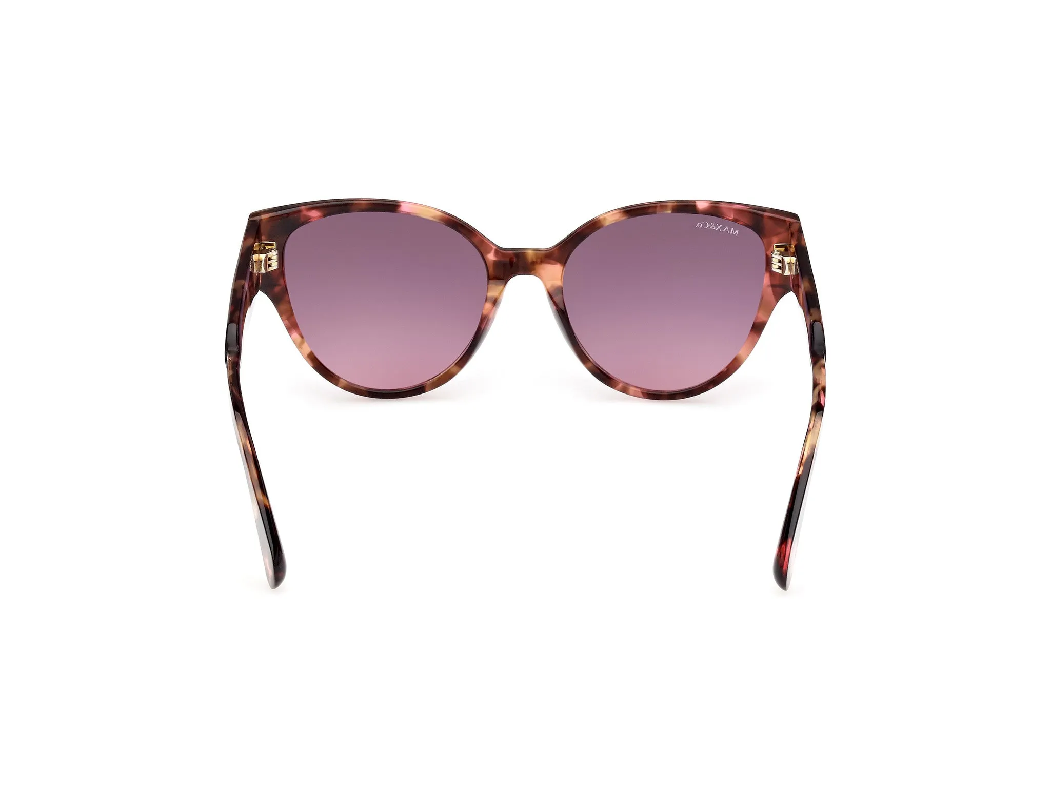 MAX&Co MO0095 55B Occhiali da sole Acetato Havana Fumo Rotonda Normale - immagine 4