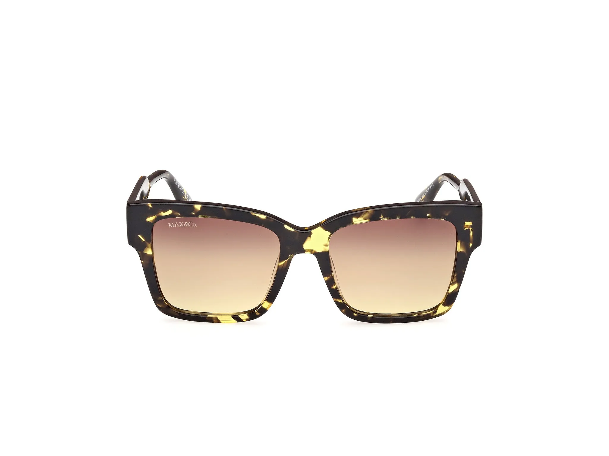 MAX&Co MO0094 55F Occhiali da sole Acetato Havana Marrone Squadrata Normale - immagine 2