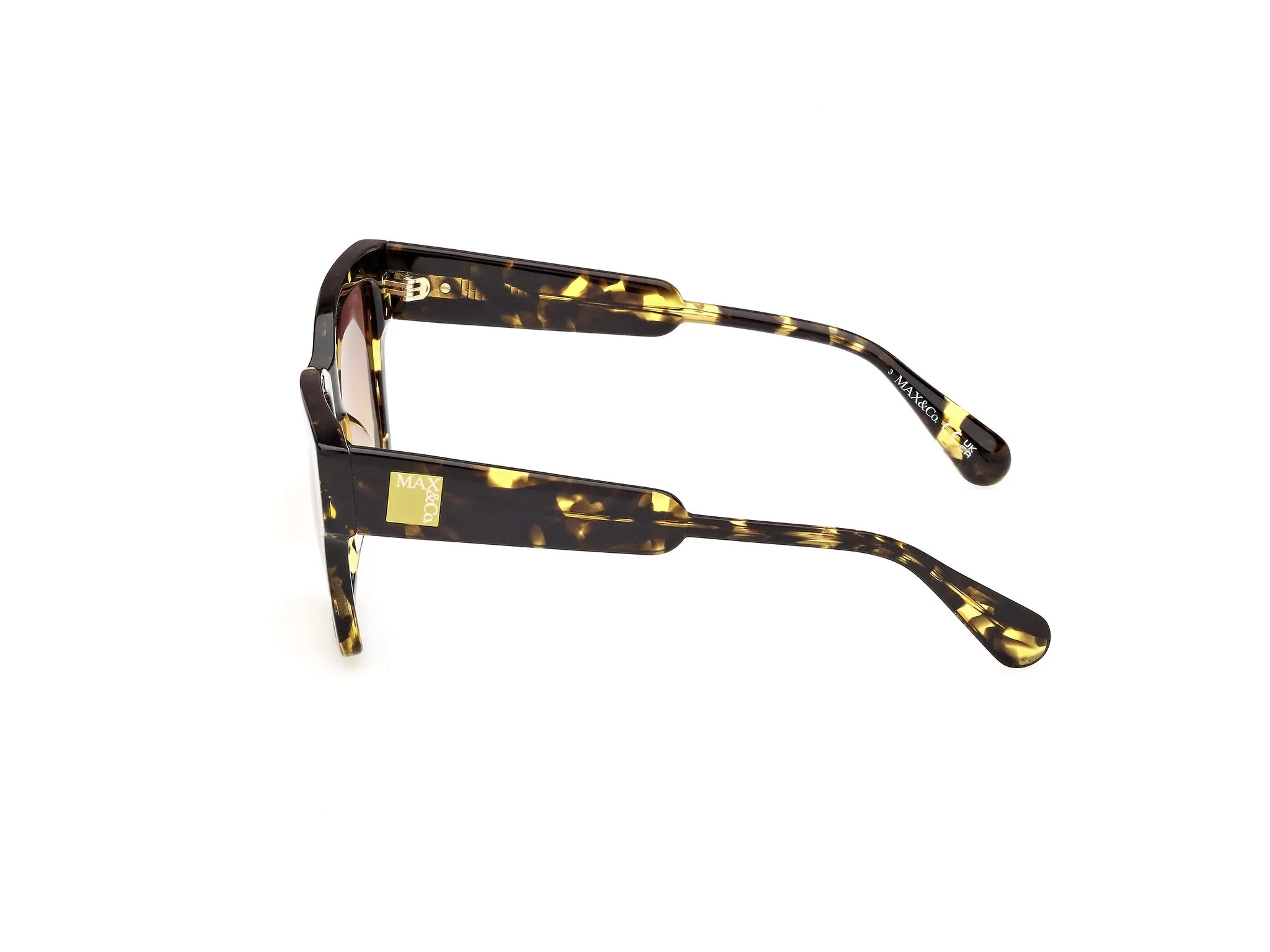 MAX&Co MO0094 55F Occhiali da sole Acetato Havana Marrone Squadrata Normale - immagine 3