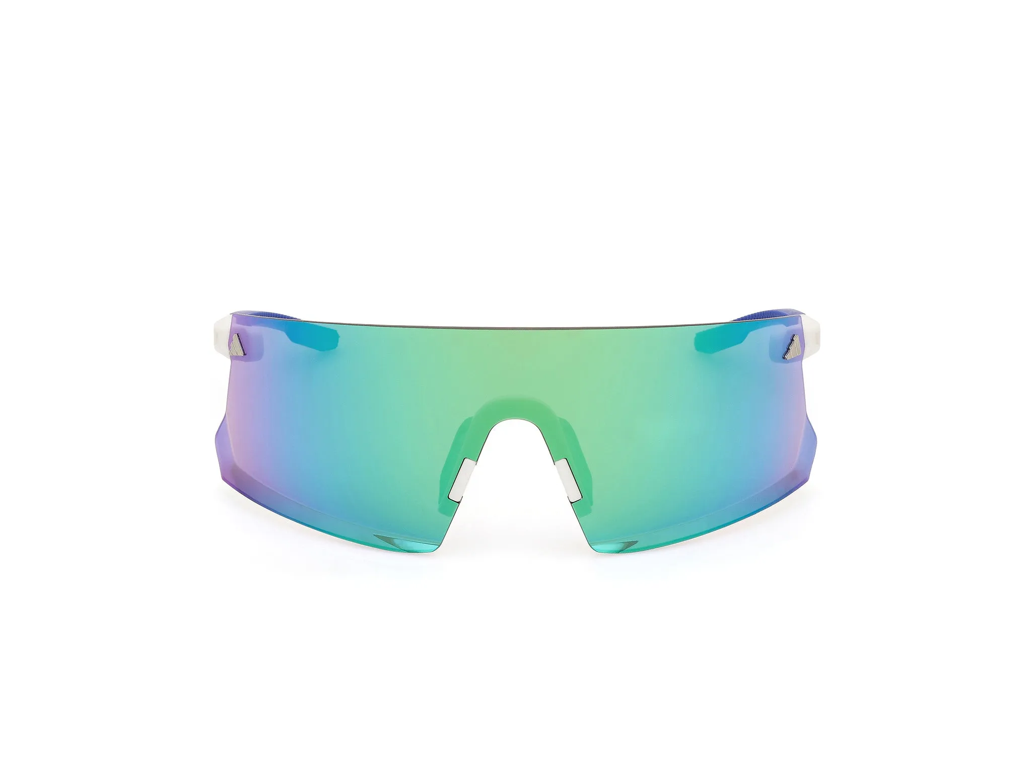 Adidas Sport SP0090 ADIDAS DUNAMIS 21Q Occhiali da sole Iniettato Bianco Verde Maschera Normale - immagine 2