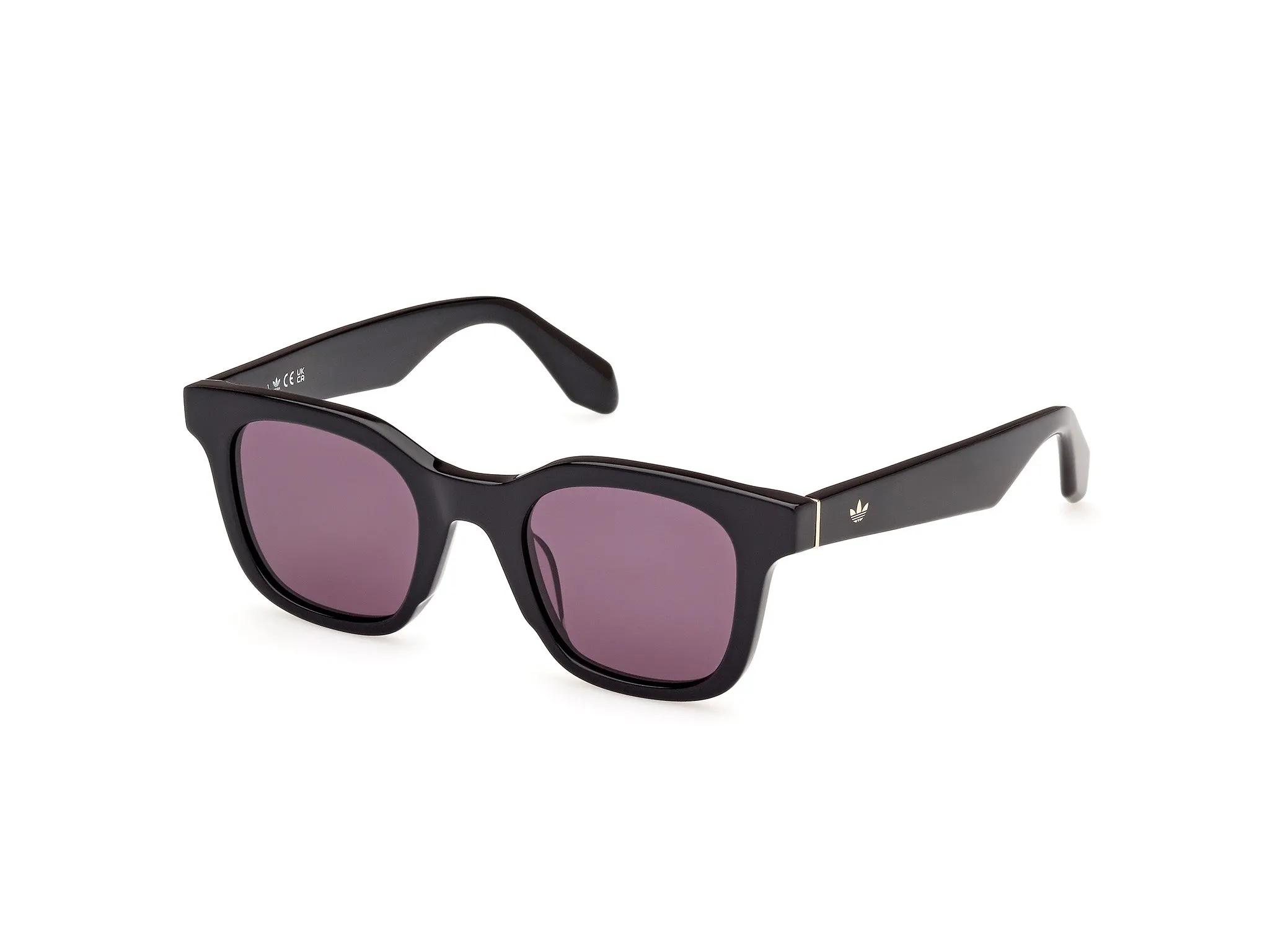 Adidas Sport Unisex Adidas OR0109 01A Occhiali da sole Acetato Nero Fumo Rotonda Normale - immagine 1