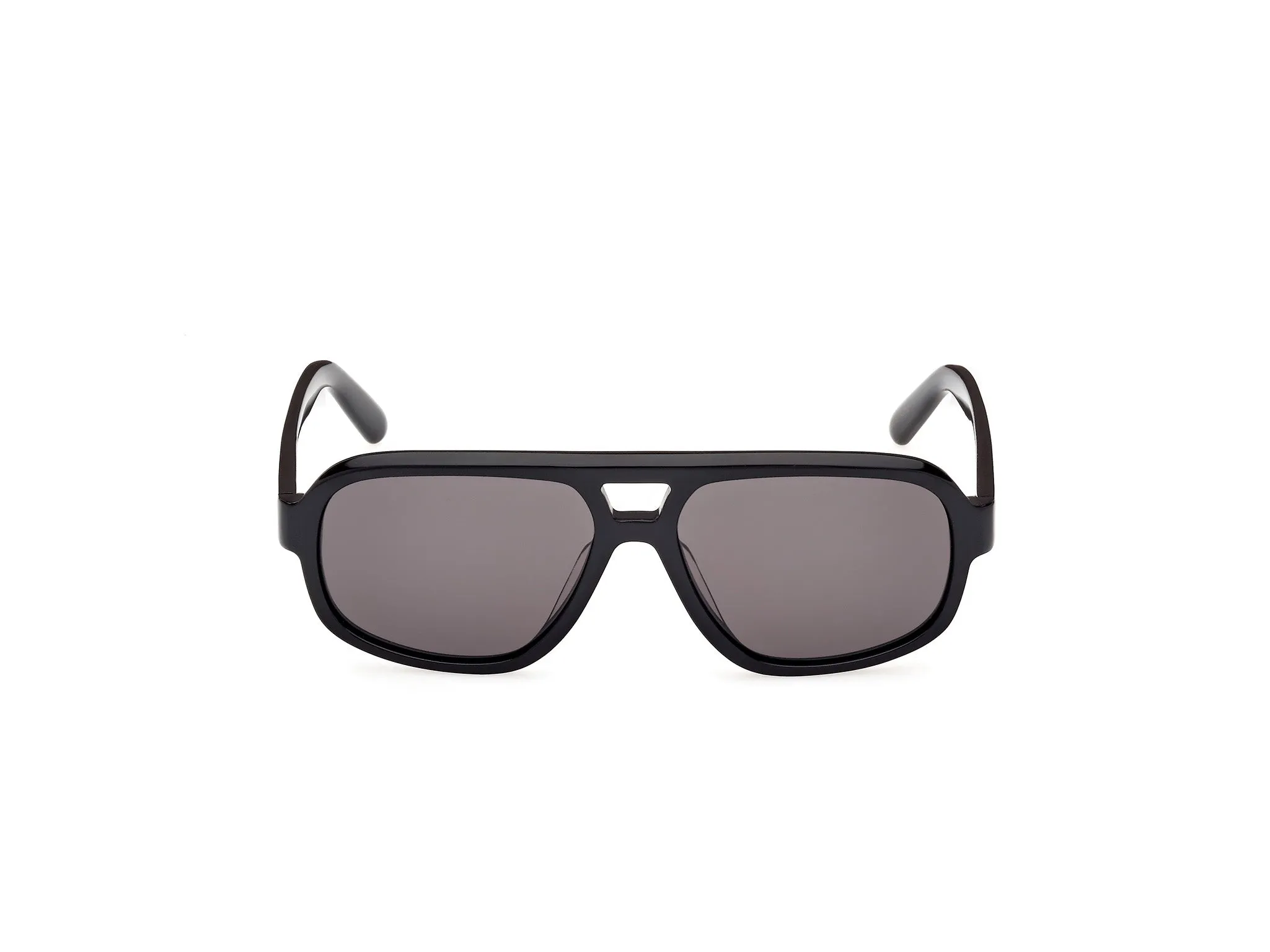 GCDS GD0046 01A Occhiali da sole Acetato Nero Fumo Pilot Normale - immagine 2