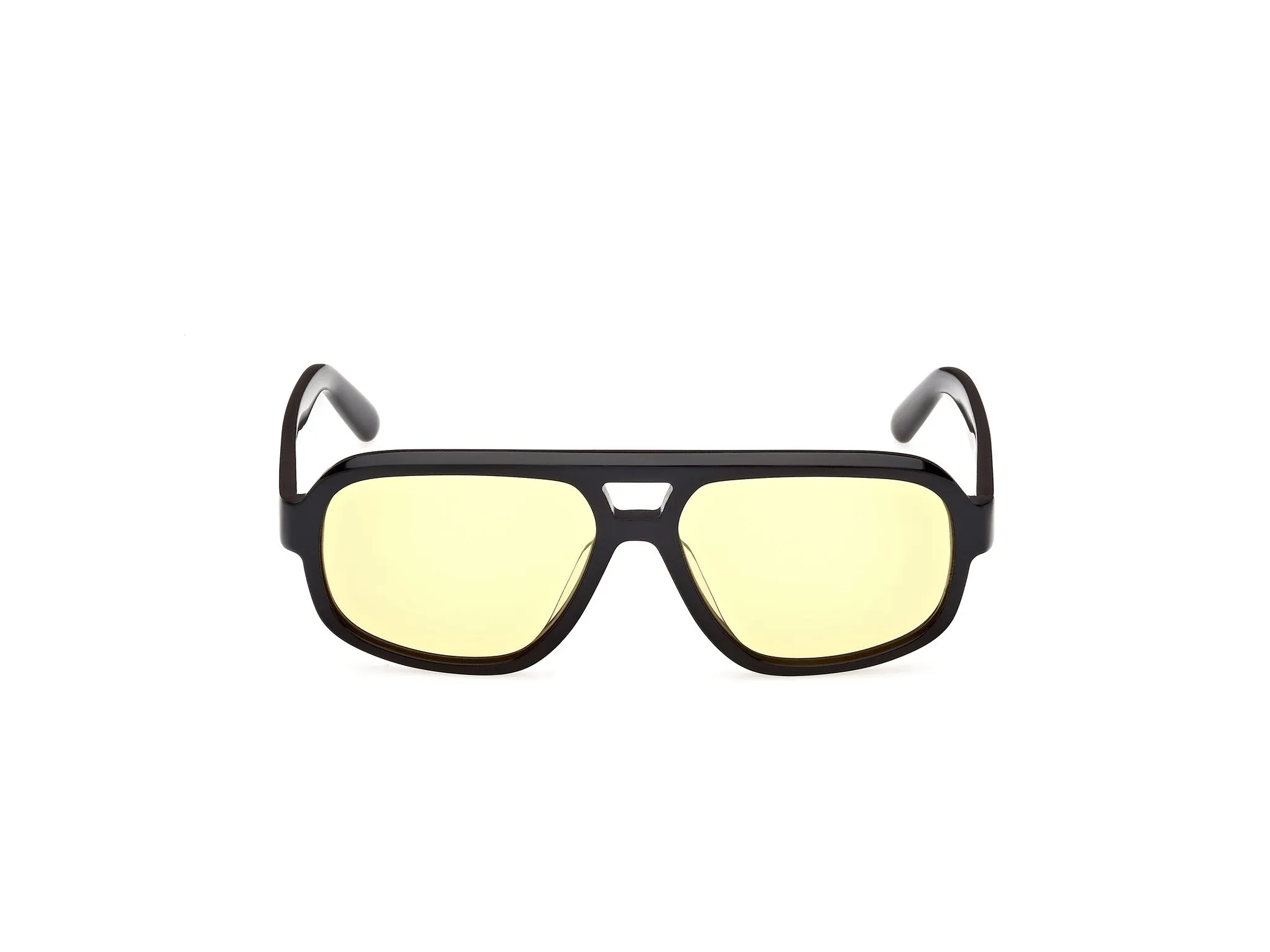 GCDS GD0046 01E Occhiali da sole Acetato Nero Marrone Pilot Normale - immagine 2