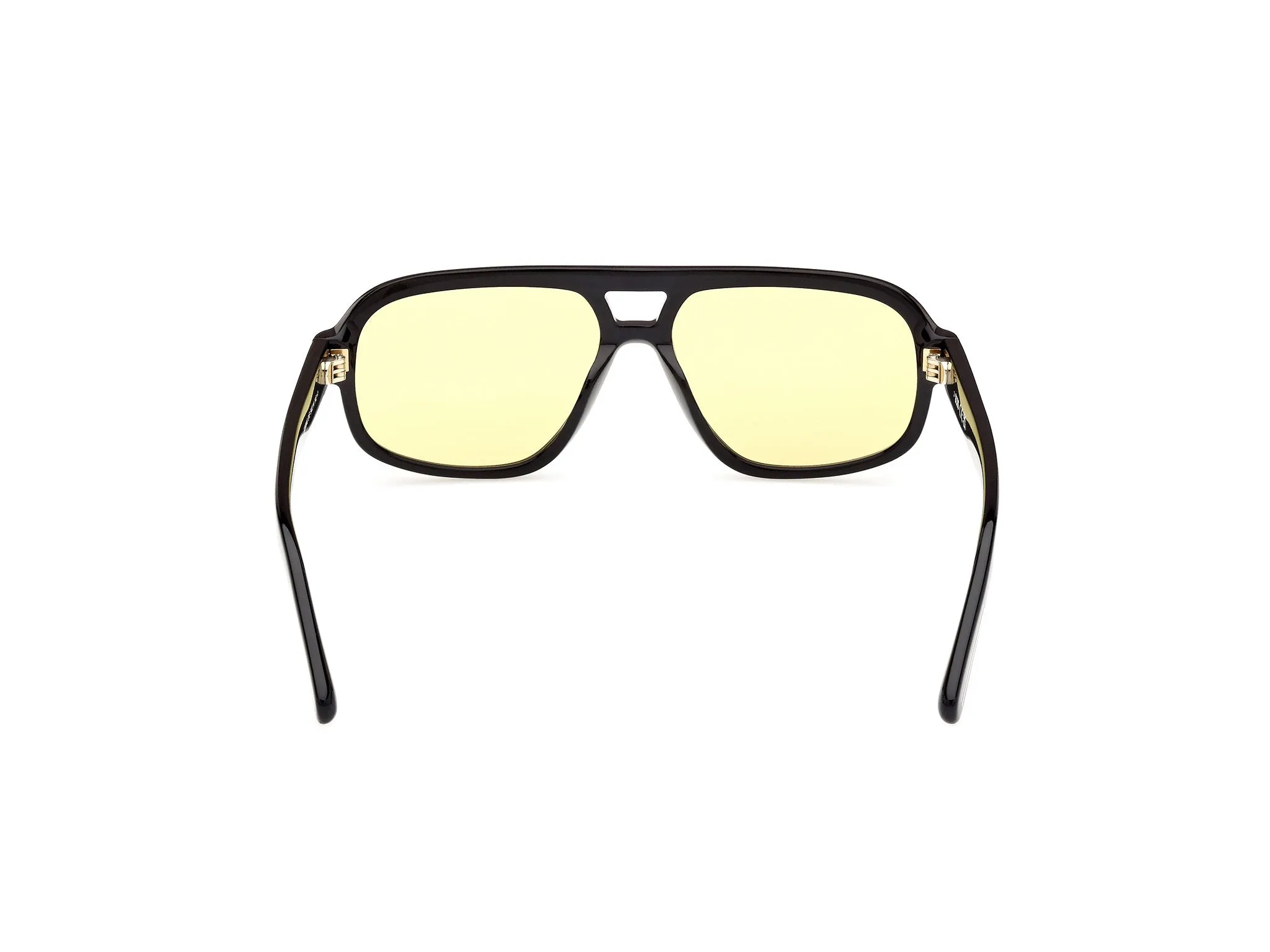 GCDS GD0046 01E Occhiali da sole Acetato Nero Marrone Pilot Normale - immagine 4