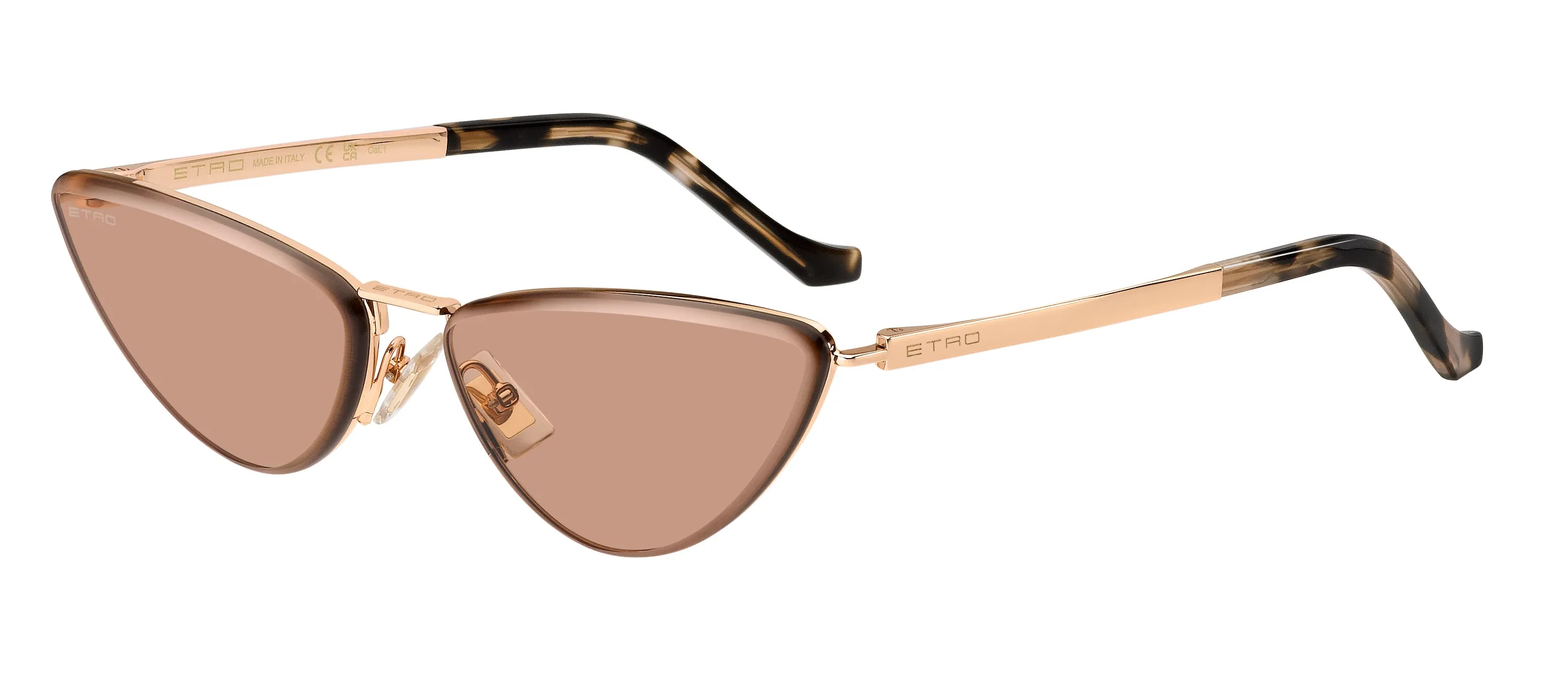 ETRO ETRO 0035/S DDB/VG Occhiali da sole Metallo Oro Marrone Cat Eye - immagine 1
