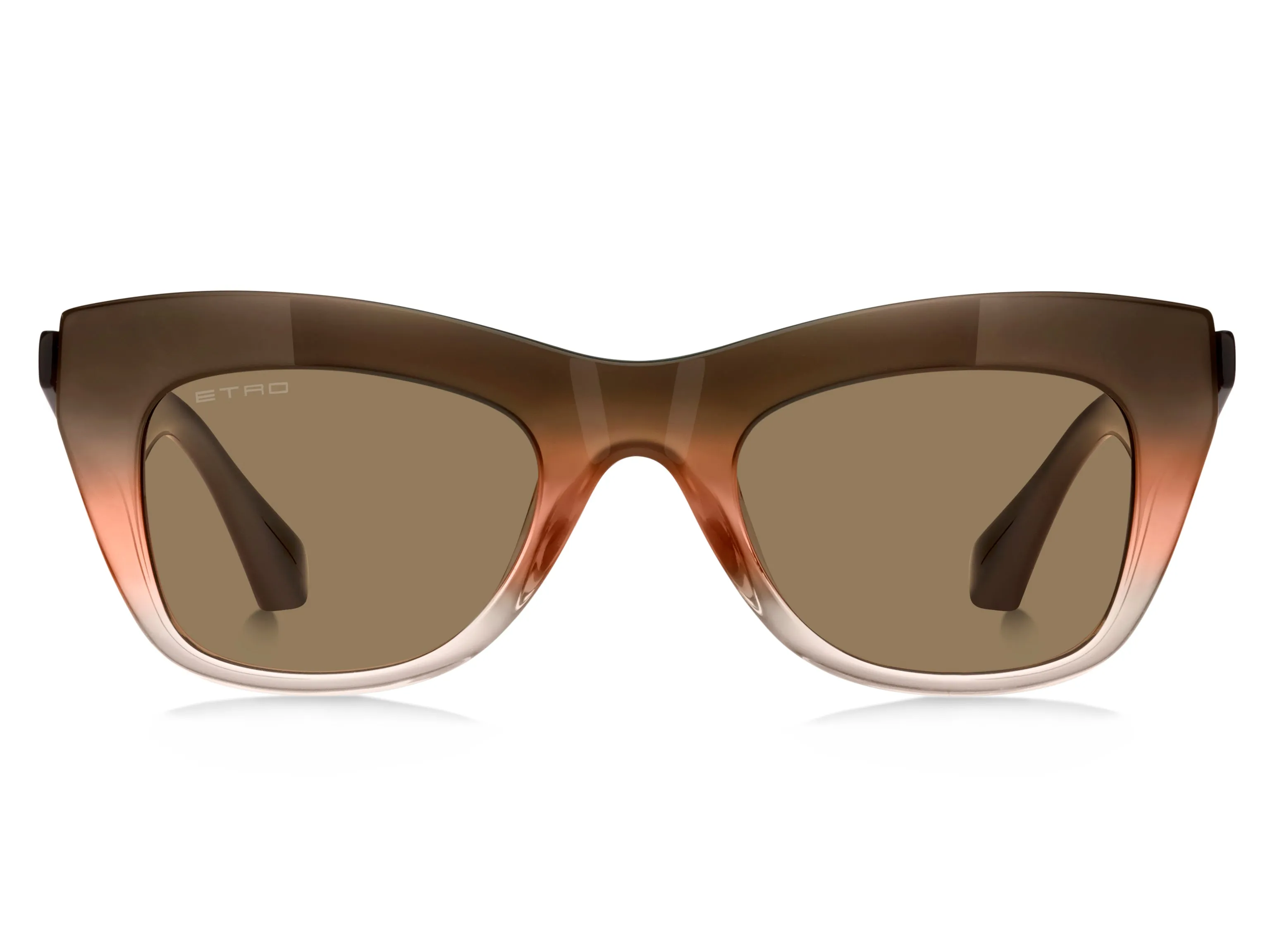 ETRO ETRO 0004/G/S 12J/70 Occhiali da sole Acetato Marrone Verde Squadrata Normale - immagine 2