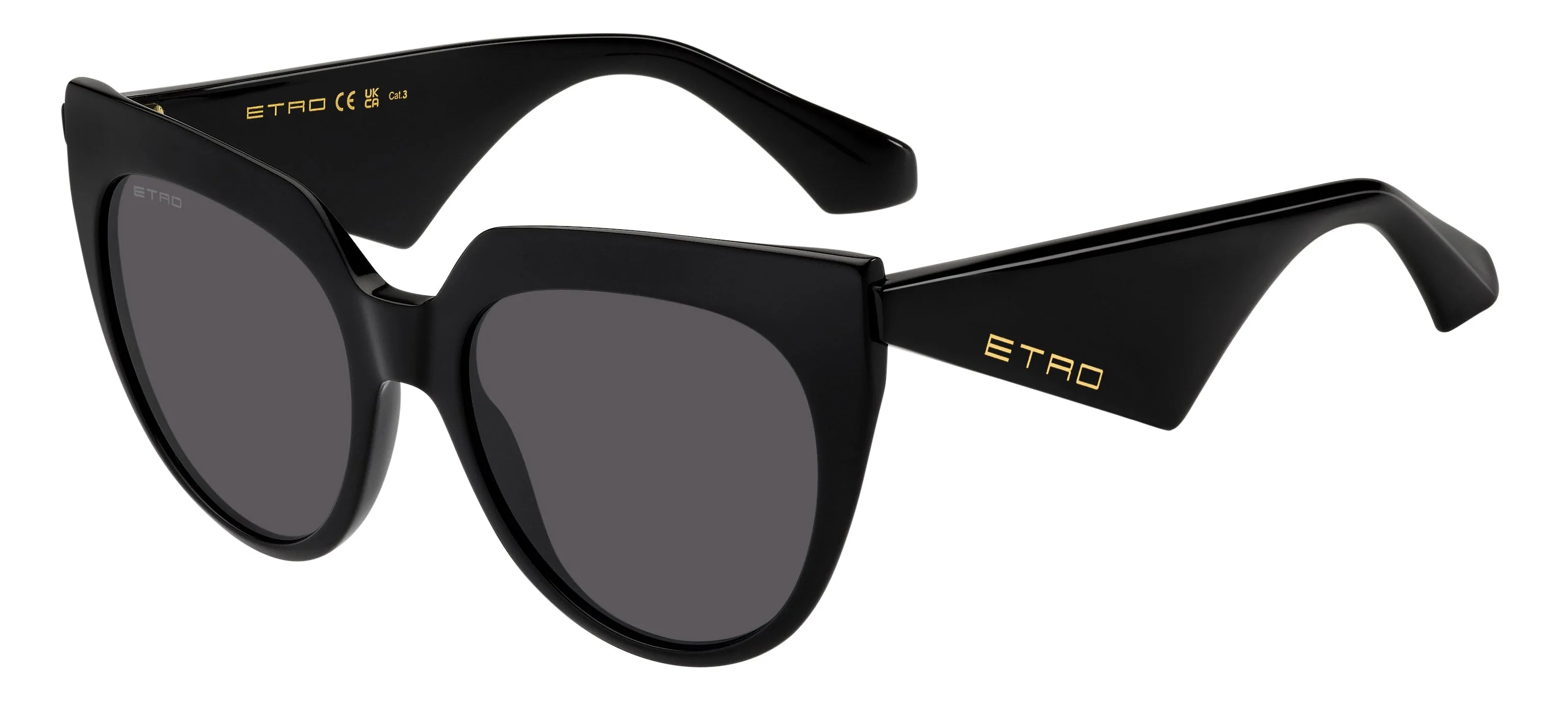 ETRO ETRO 0003/S 807/IR Occhiali da sole Acetato Nero Grigio Cat Eye Normale - immagine 1