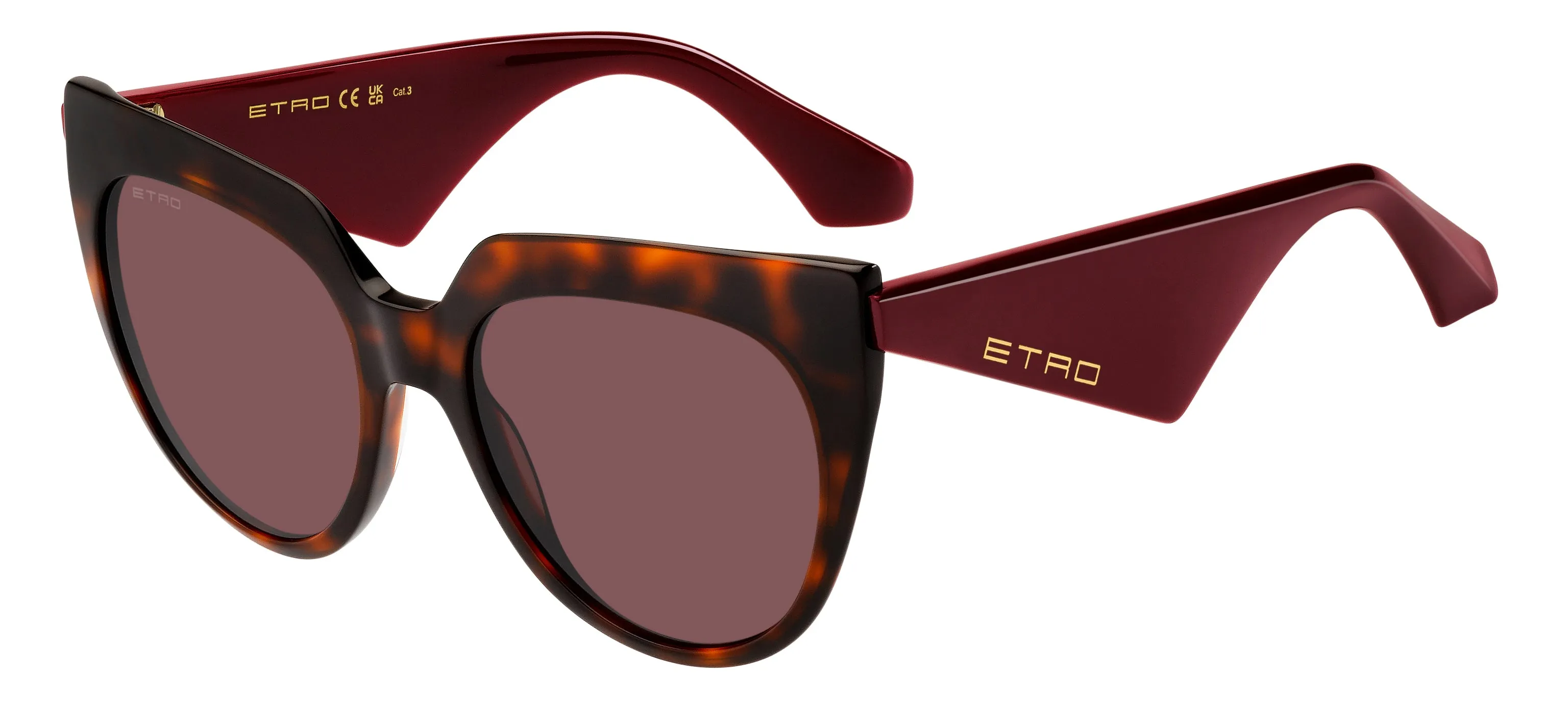ETRO ETRO 0003/S 086/U1 Occhiali da sole Acetato Havana Rosa Cat Eye Normale - immagine 1