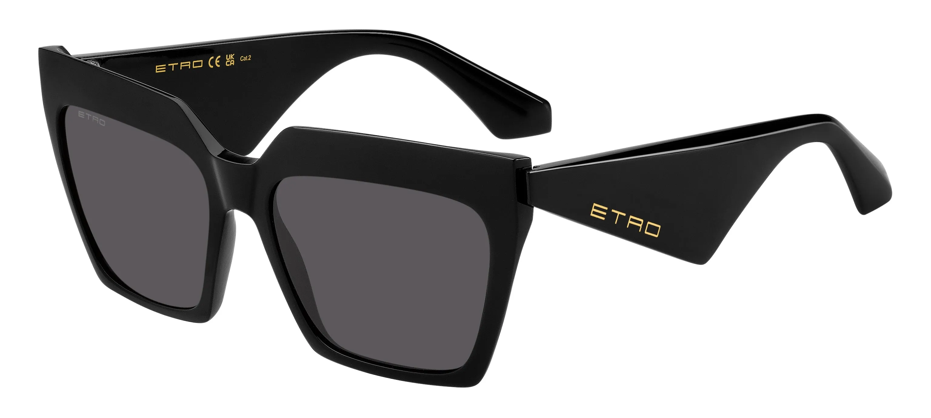 ETRO ETRO 0001/S 807/IR Occhiali da sole Acetato Nero Grigio Squadrata Normale - immagine 1